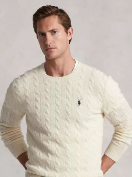 Pull Torsadé Ralph Lauren Homme