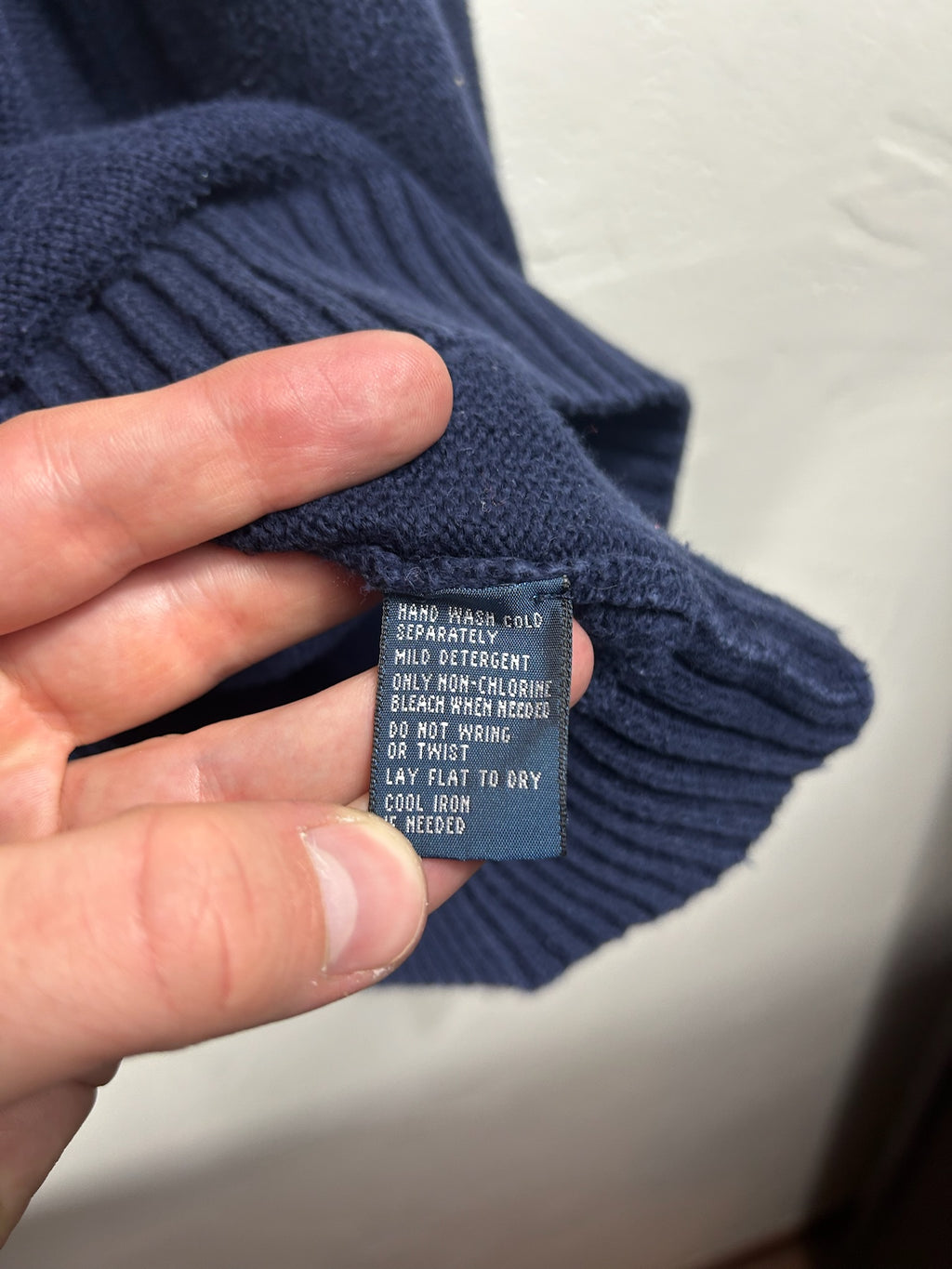 Pull zippé Ralph Lauren marine - Homme - Taille XL