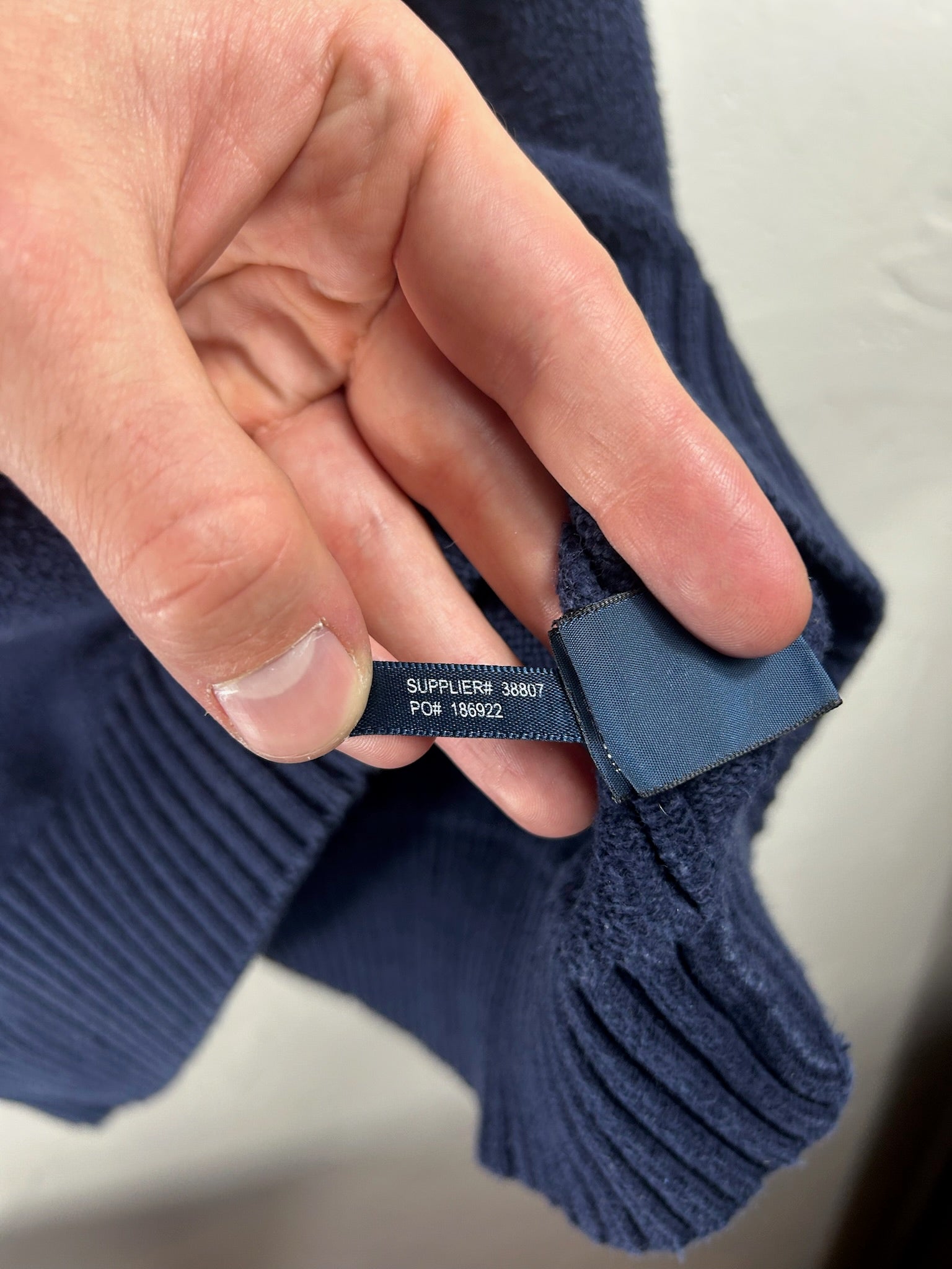 Pull zippé Ralph Lauren marine - Homme - Taille XL