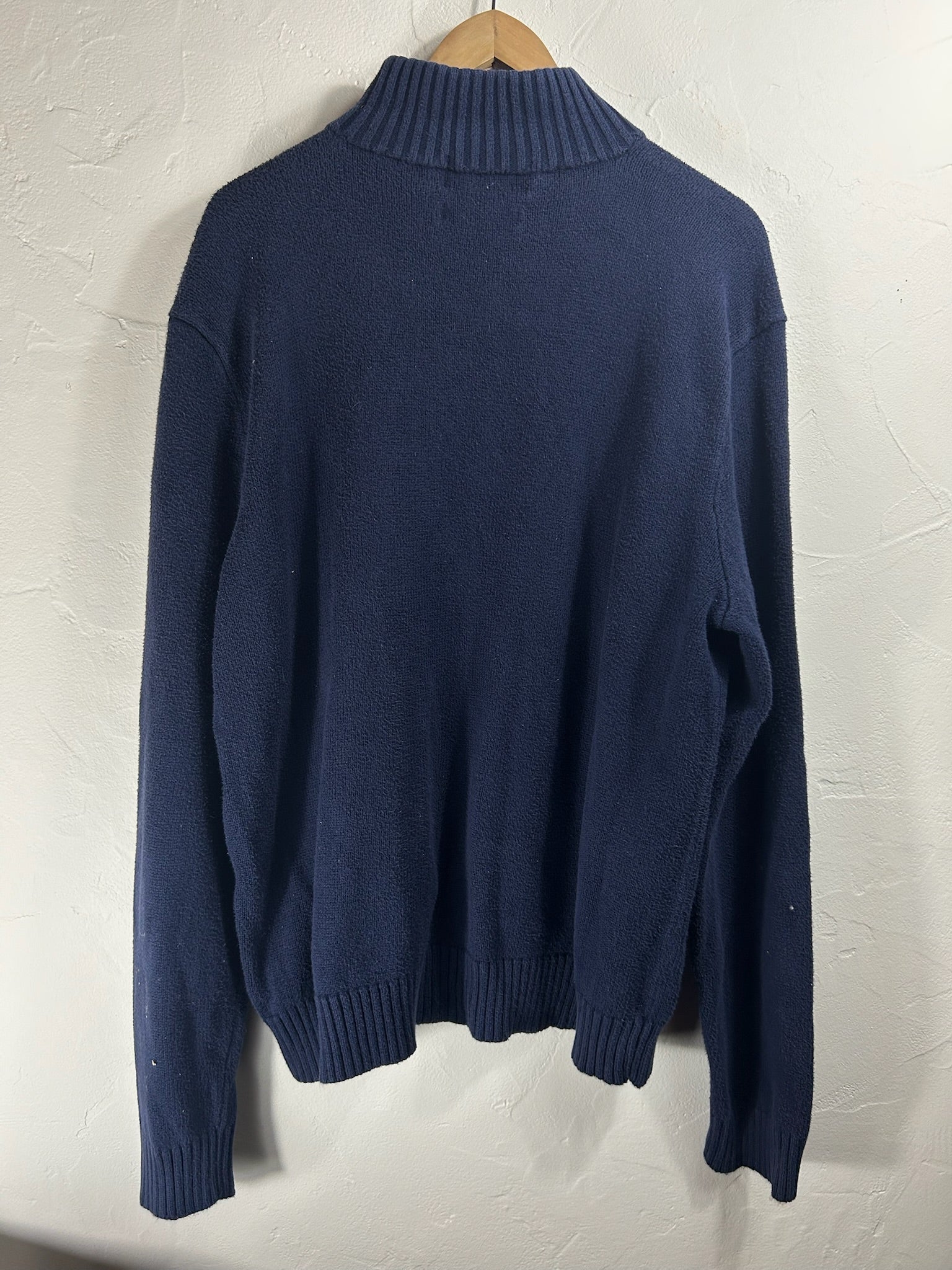 Pull zippé Ralph Lauren marine - Homme - Taille XL