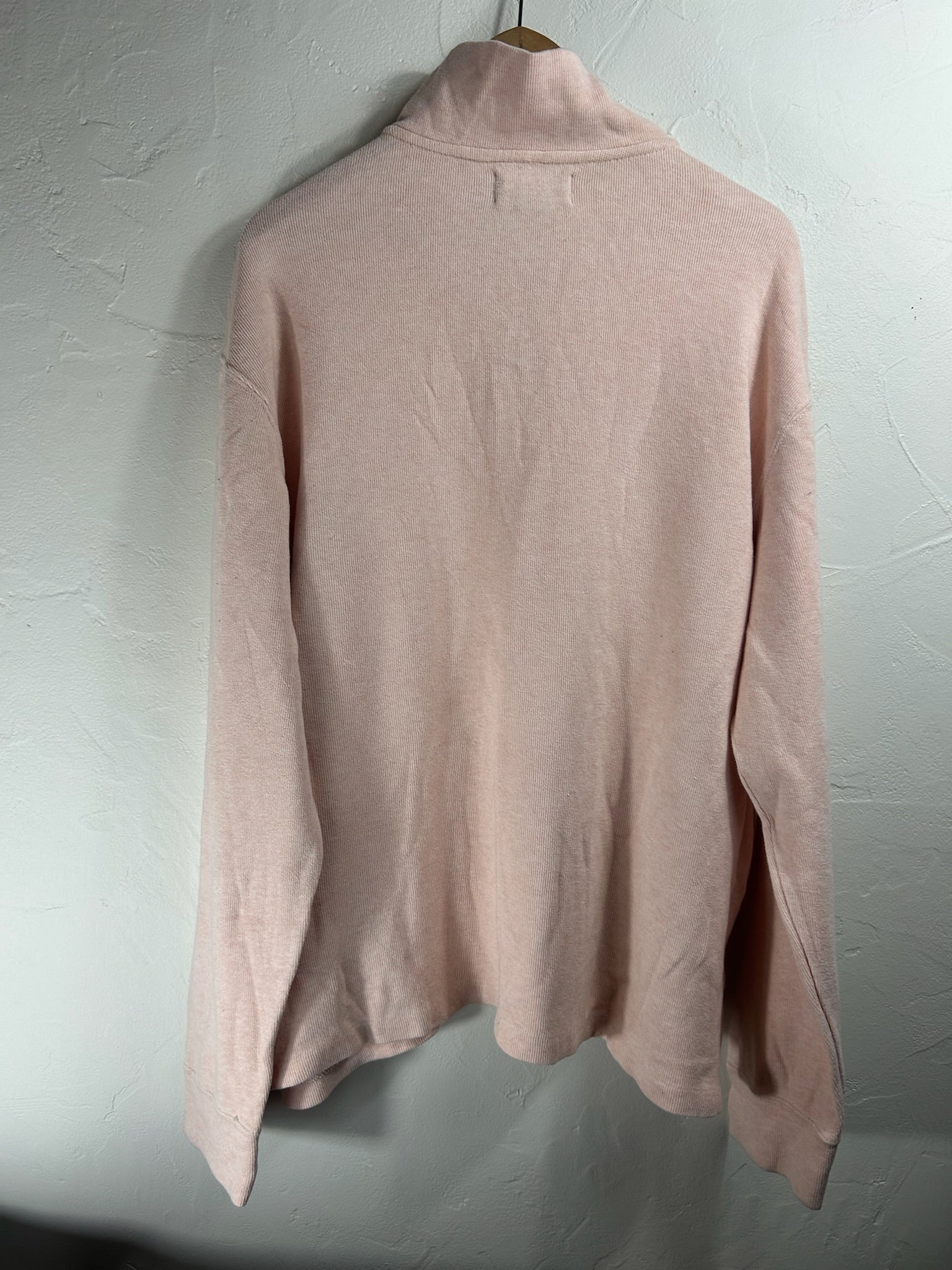 Pull zippé Ralph Lauren rose - Homme - Taille XL