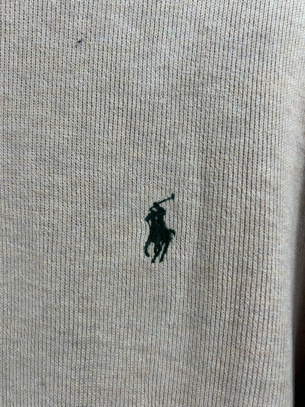 Pull zippé Ralph Lauren beige - Homme - Taille XL