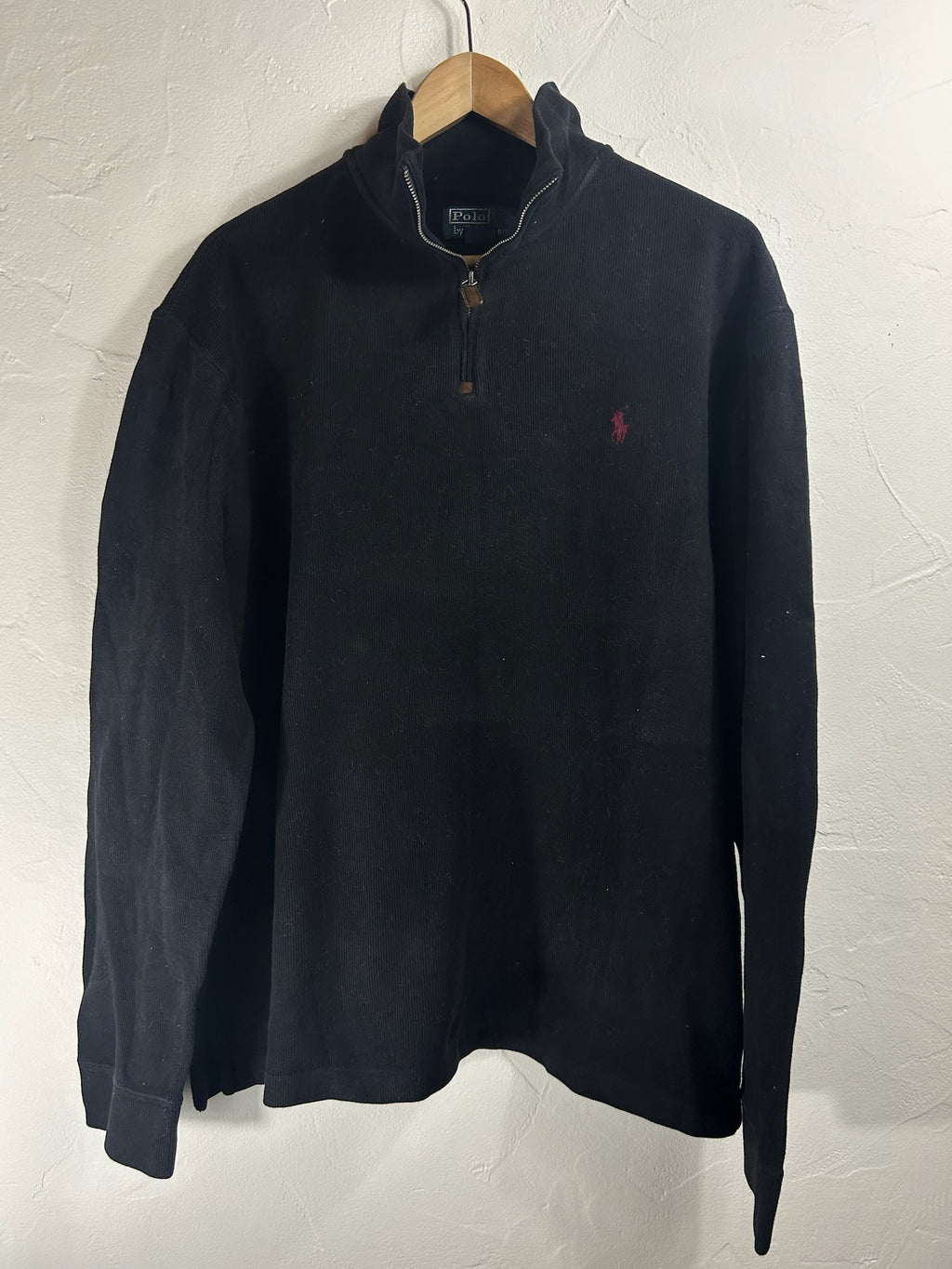 Pull zippé Ralph Lauren noir - Homme - Taille L