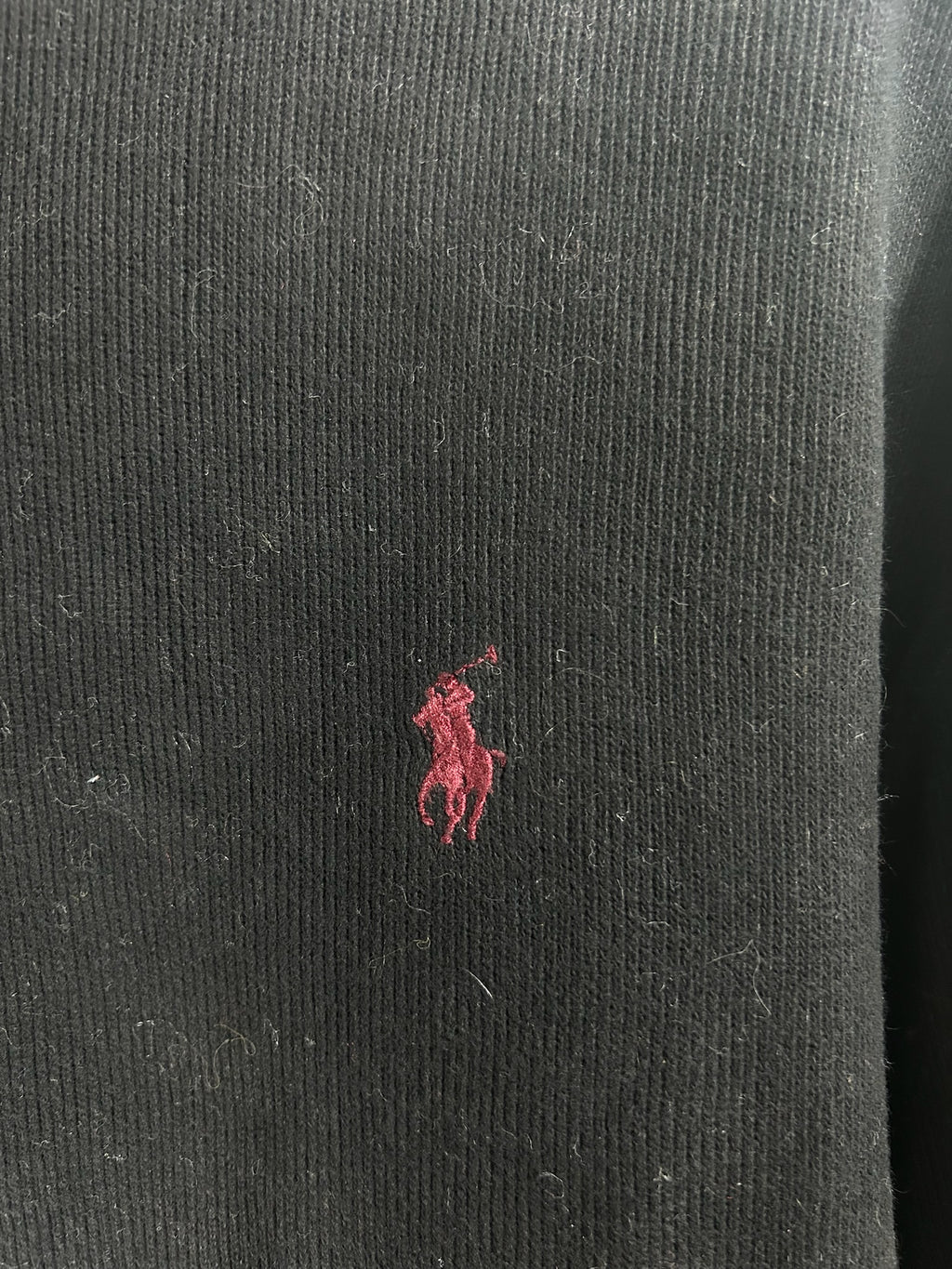 Pull zippé Ralph Lauren noir - Homme - Taille L