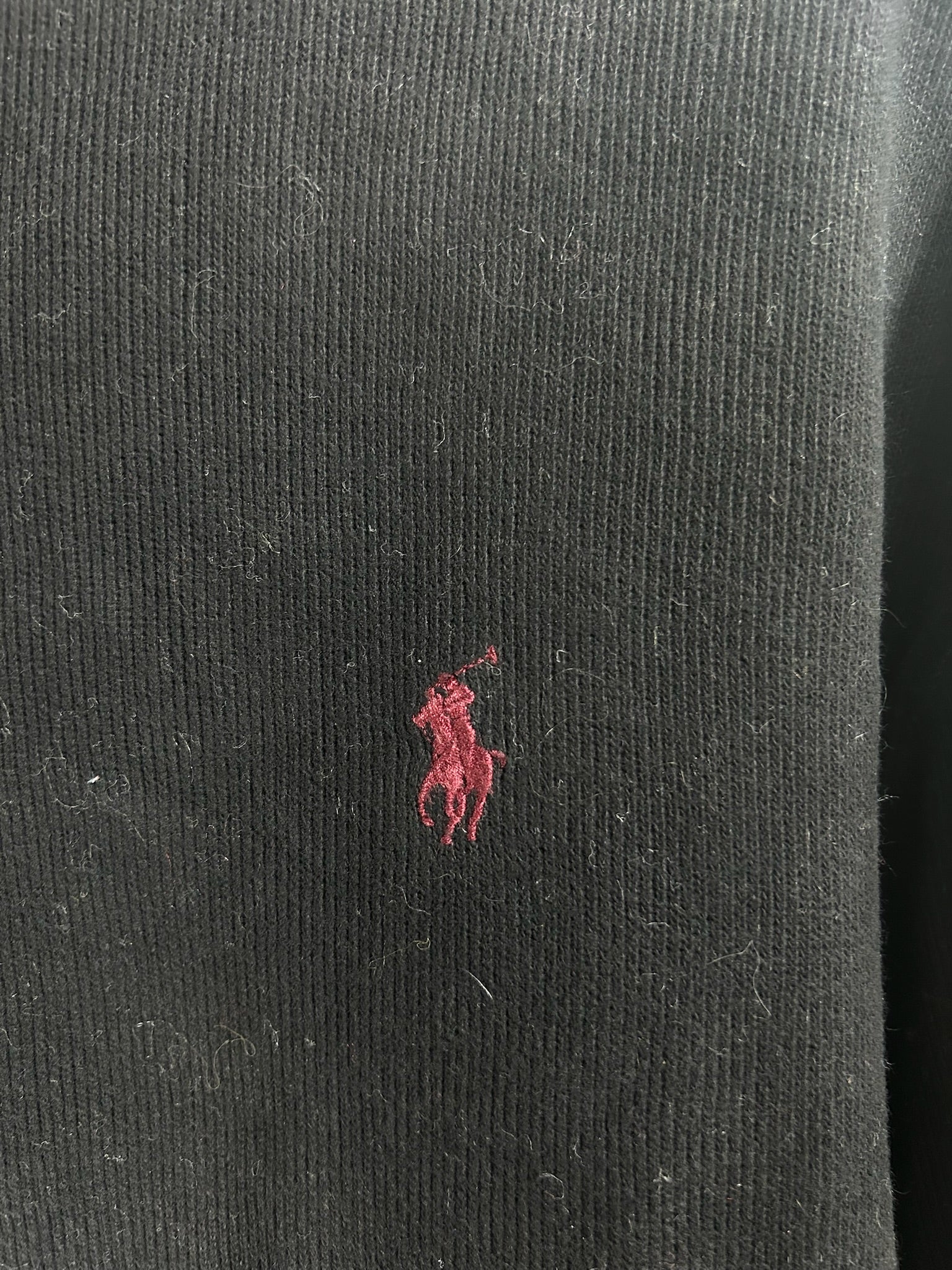 Pull zippé Ralph Lauren noir - Homme - Taille L