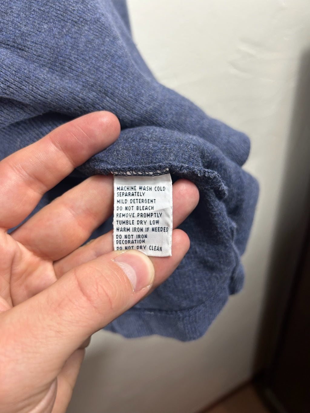 Pull zippé Ralph Lauren bleu - Homme - Taille L