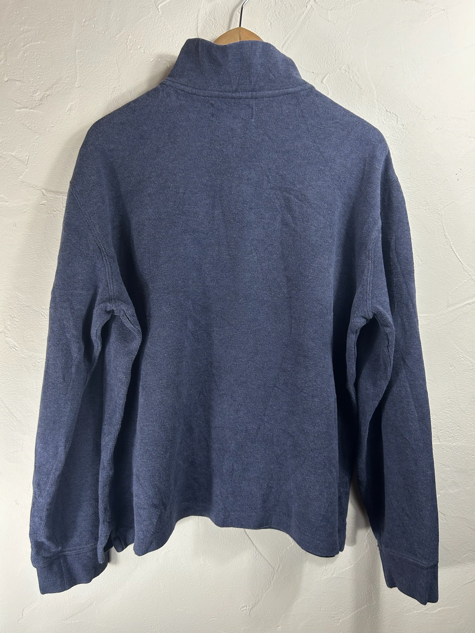 Pull zippé Ralph Lauren bleu - Homme - Taille L