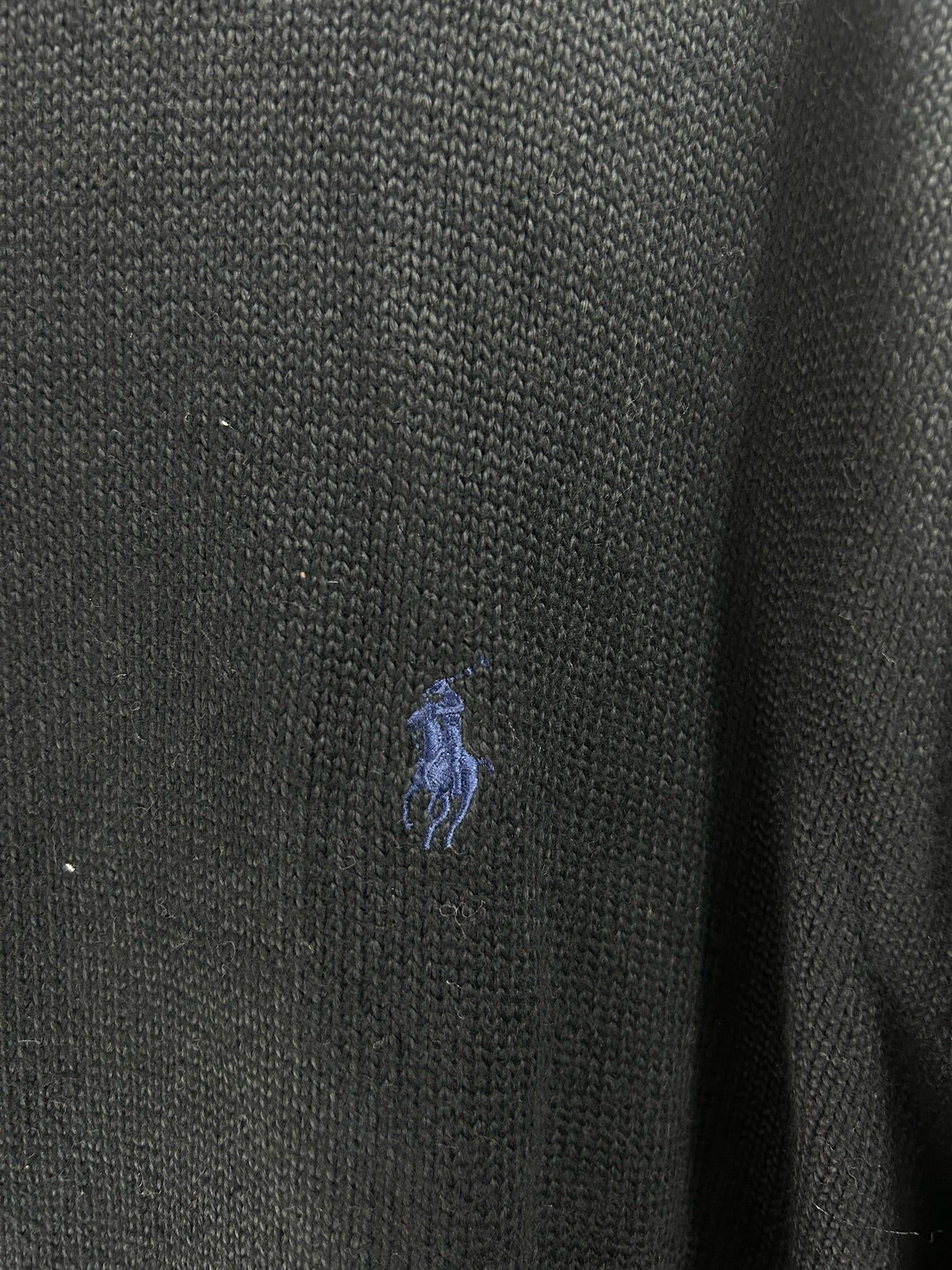 Pull zippé Ralph Lauren noir - Homme - Taille 3XL