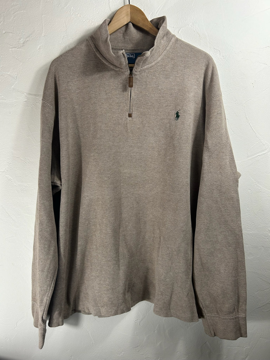Pull zippé Ralph Lauren beige - Homme - Taille XXL