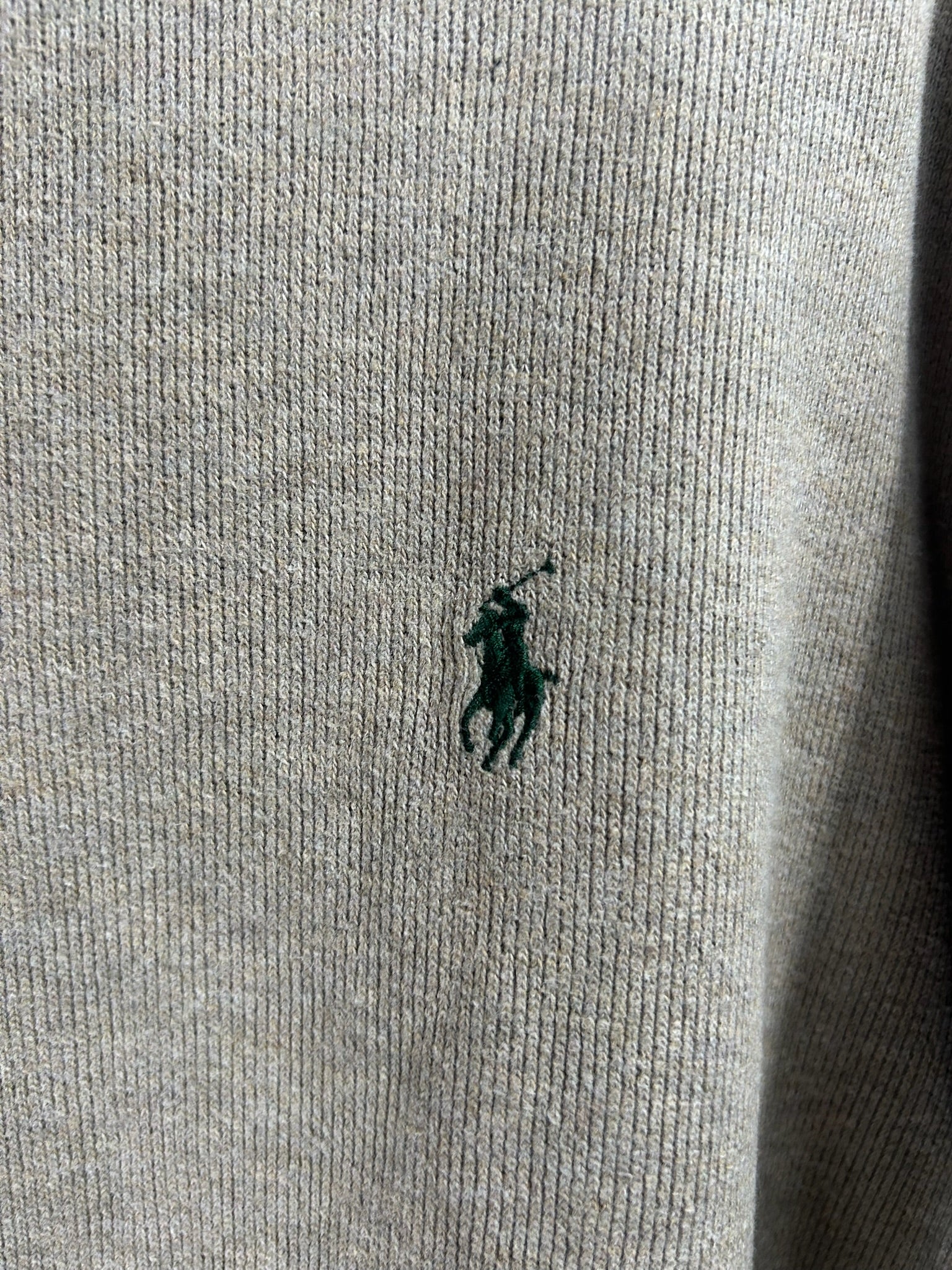 Pull zippé Ralph Lauren beige - Homme - Taille XXL