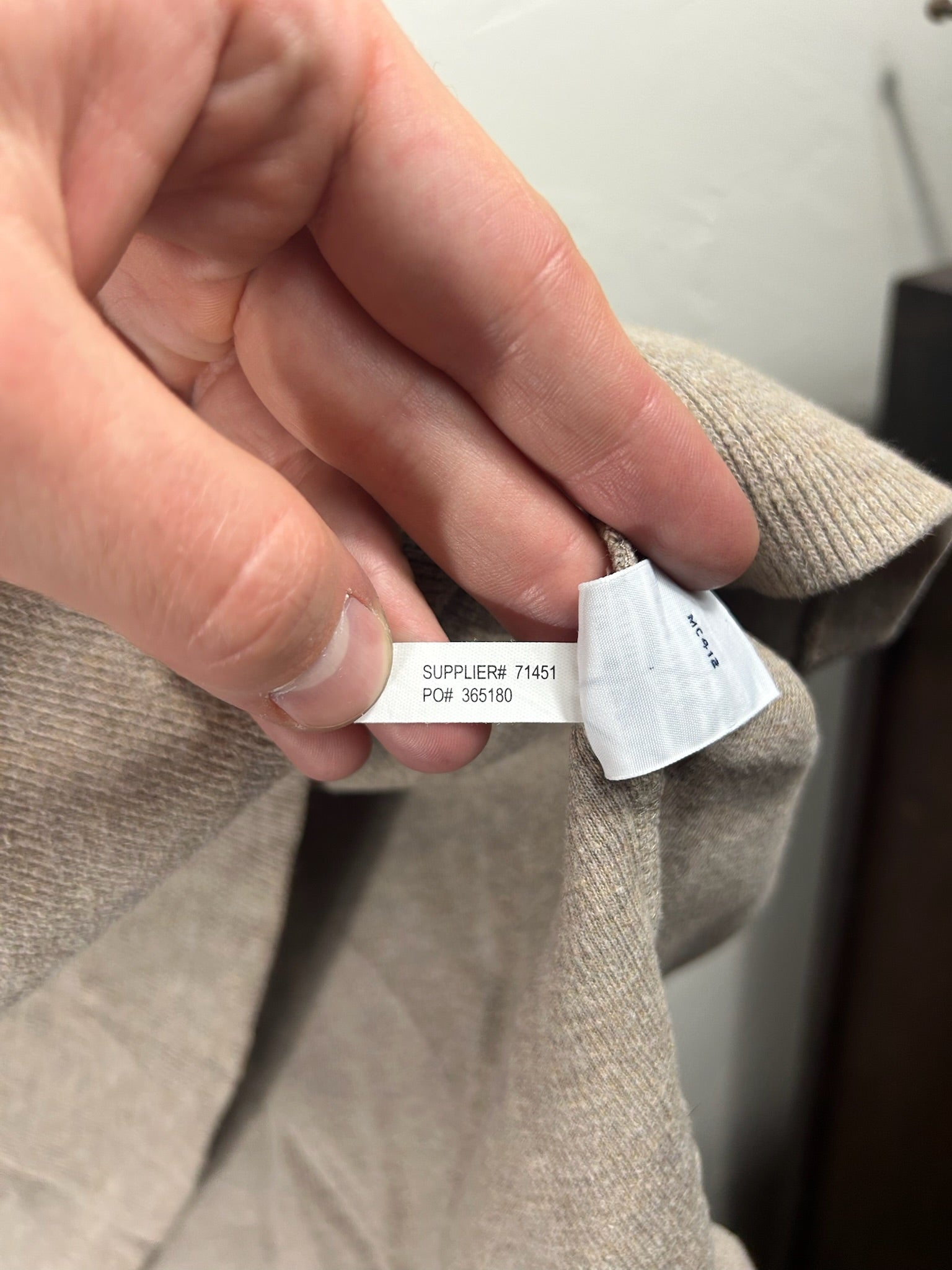 Pull zippé Ralph Lauren beige - Homme - Taille XXL