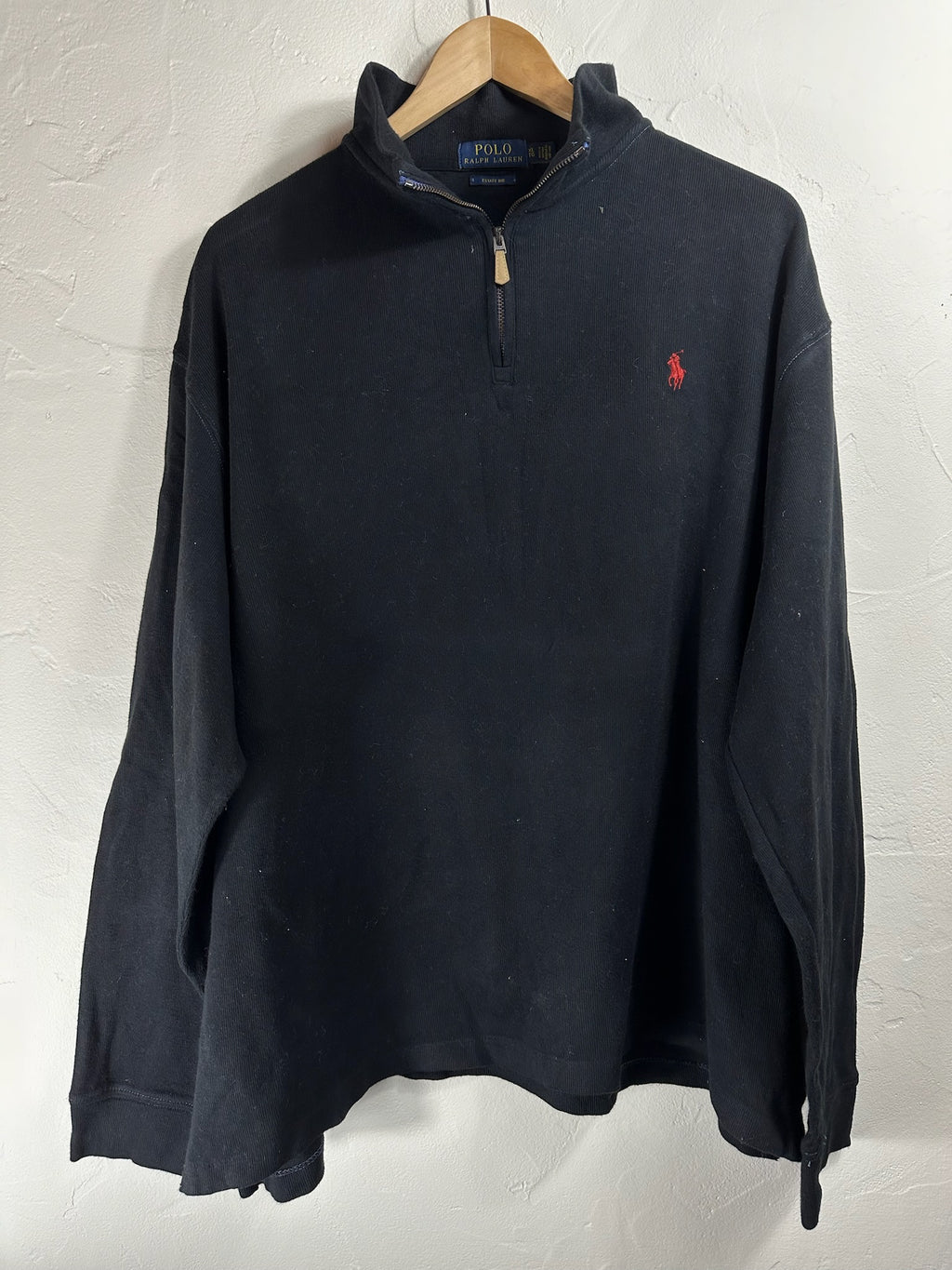 Pull zippé Ralph Lauren noir - Homme - Taille XL