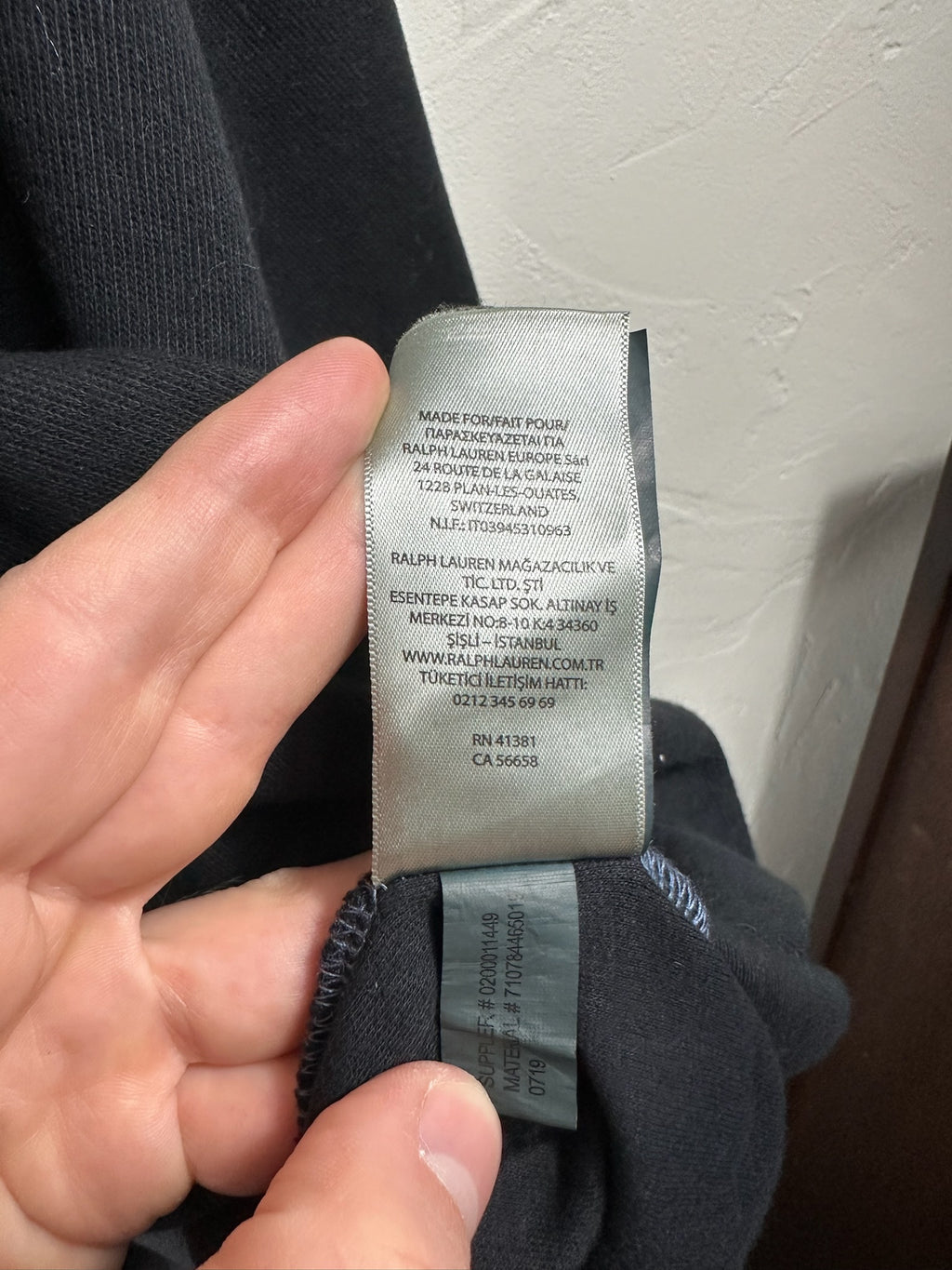 Pull zippé Ralph Lauren noir - Homme - Taille XL