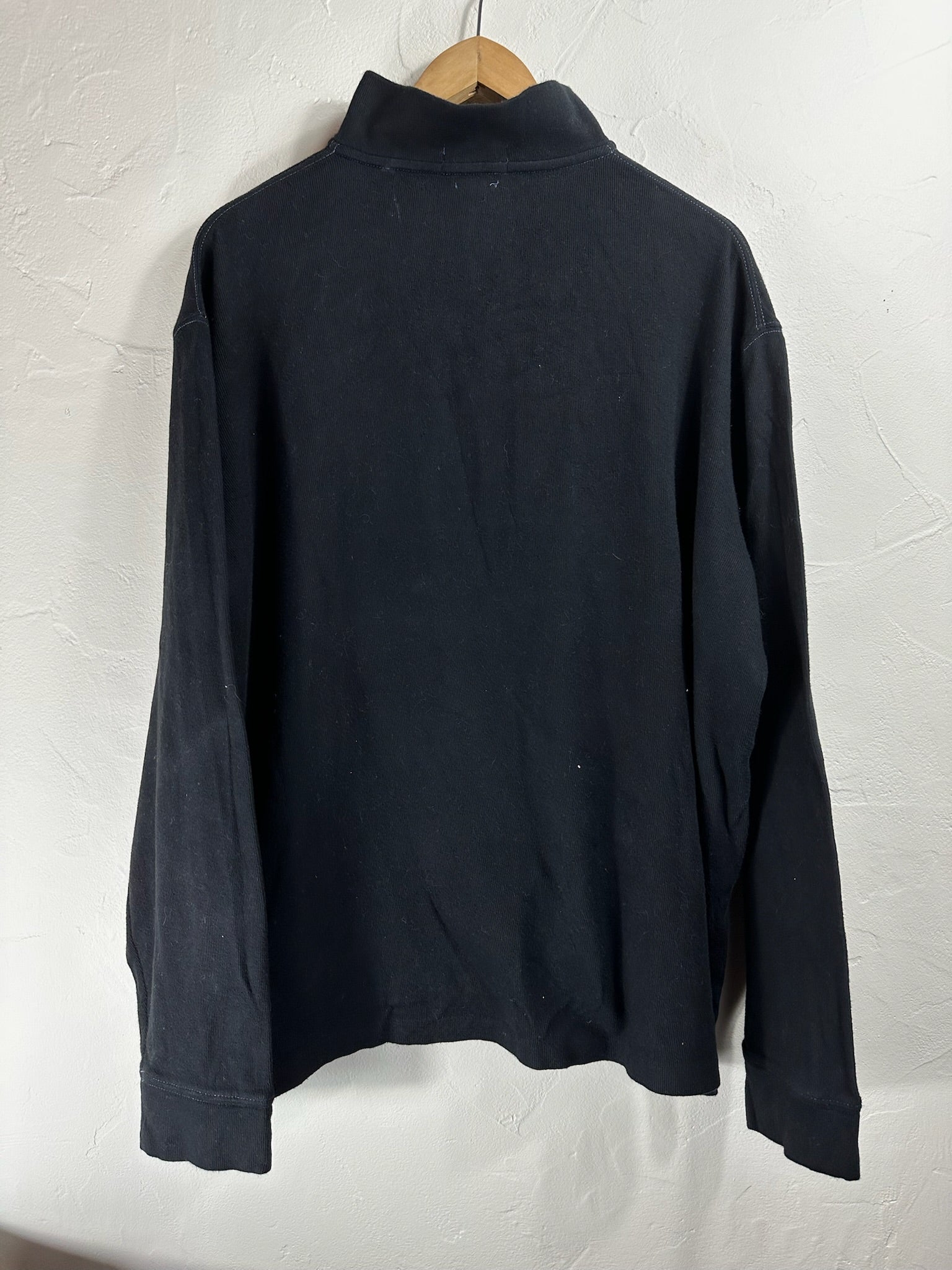 Pull zippé Ralph Lauren noir - Homme - Taille XL