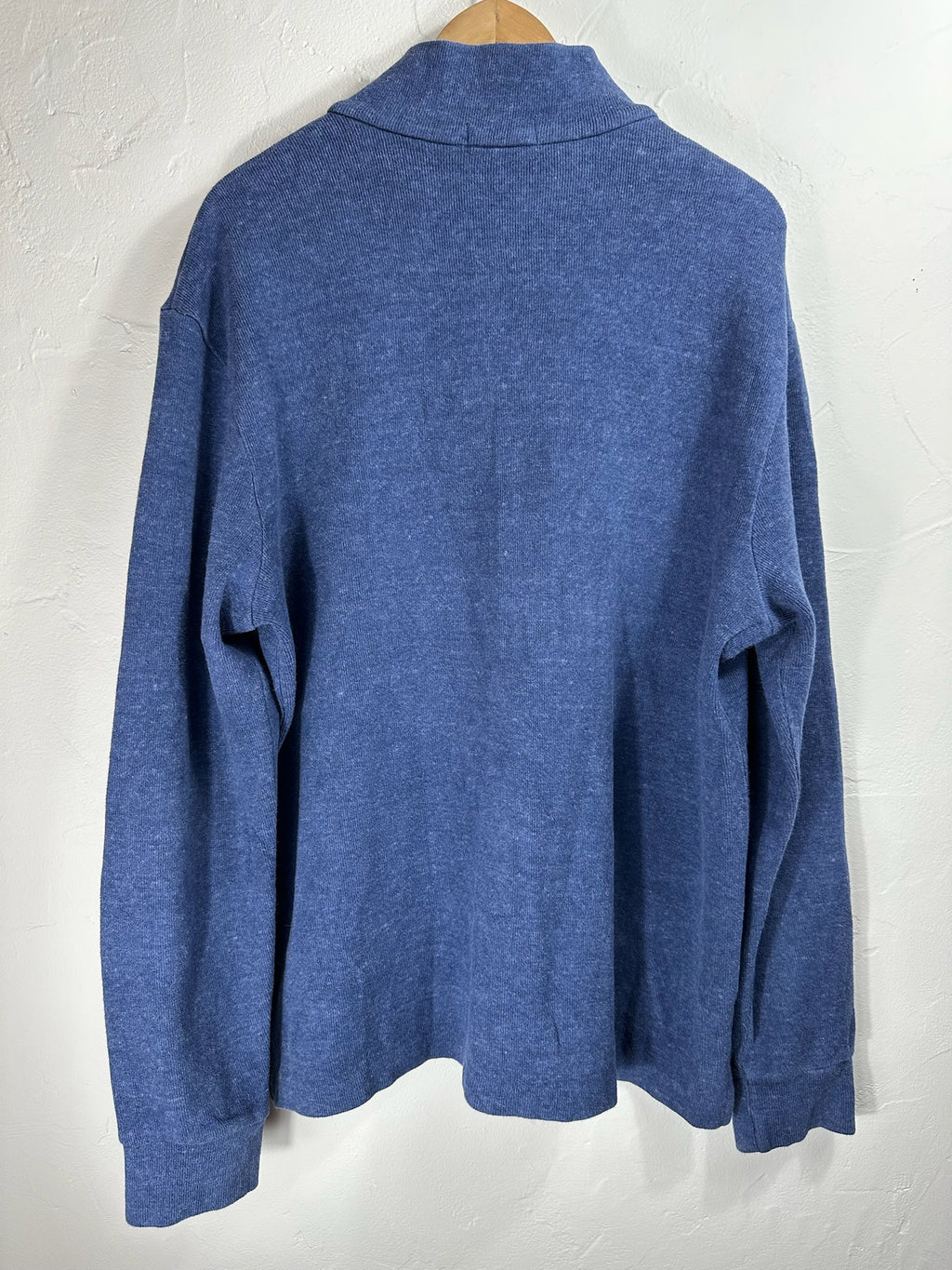Pull zippé Ralph Lauren bleu - Homme - Taille L