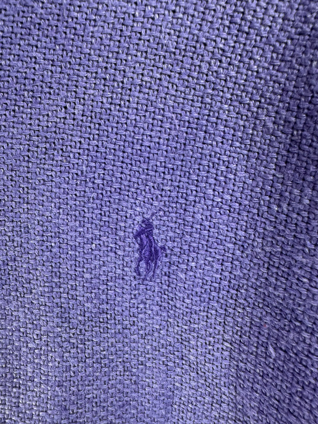 Pull zippé Ralph Lauren violet - Homme - Taille L