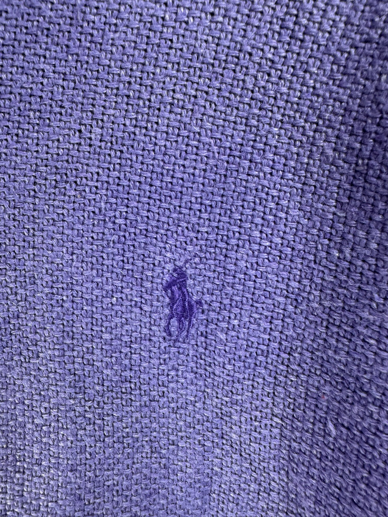 Pull zippé Ralph Lauren violet - Homme - Taille L