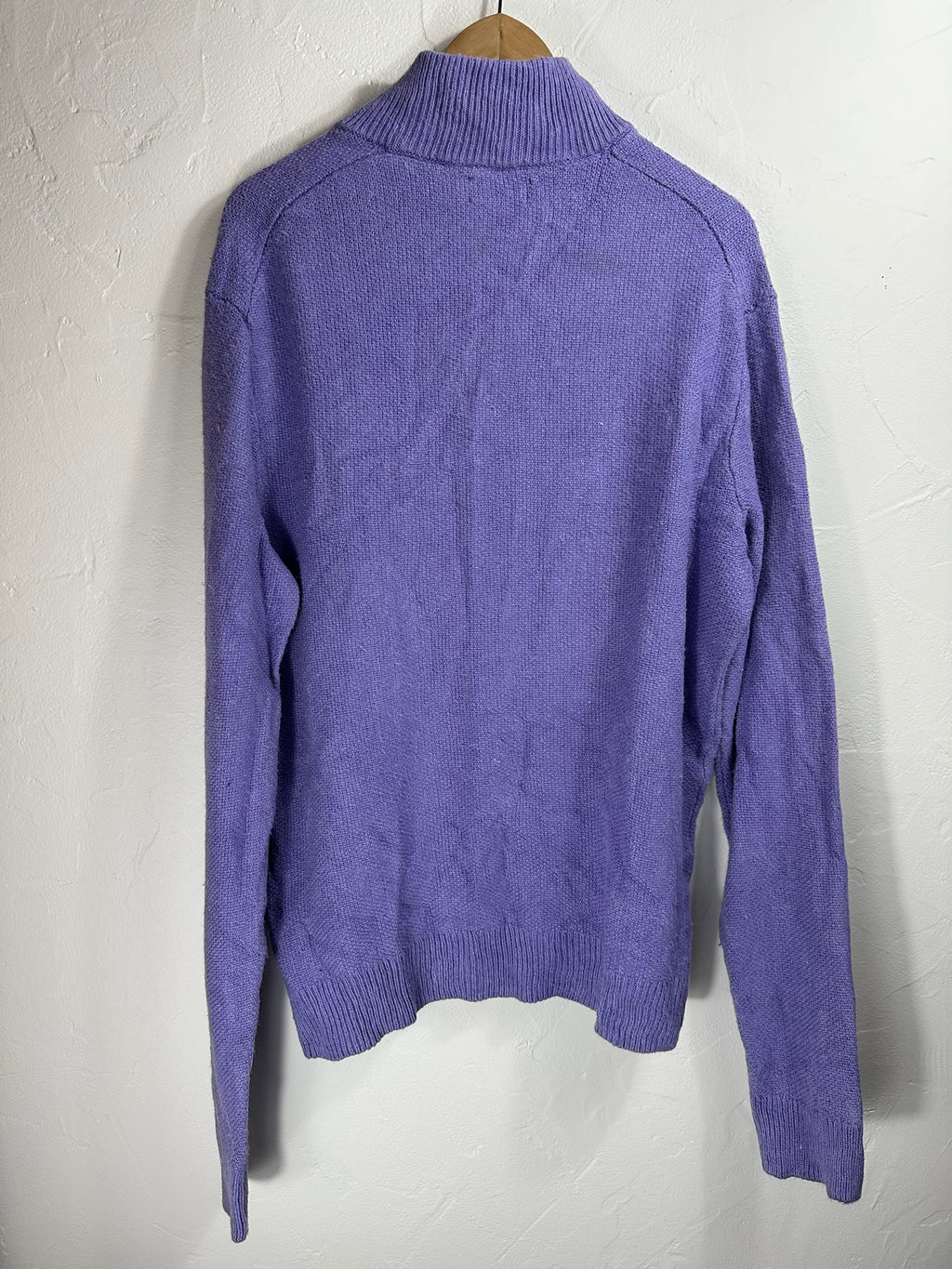 Pull zippé Ralph Lauren violet - Homme - Taille L