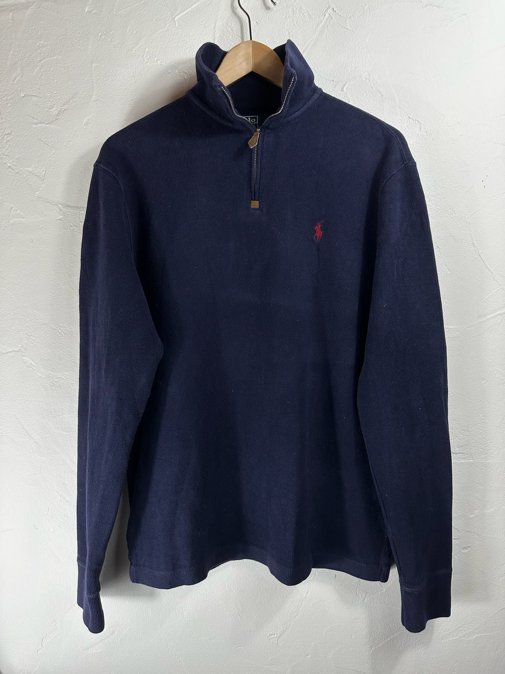 Pull zippé Ralph Lauren marine - Homme - Taille S