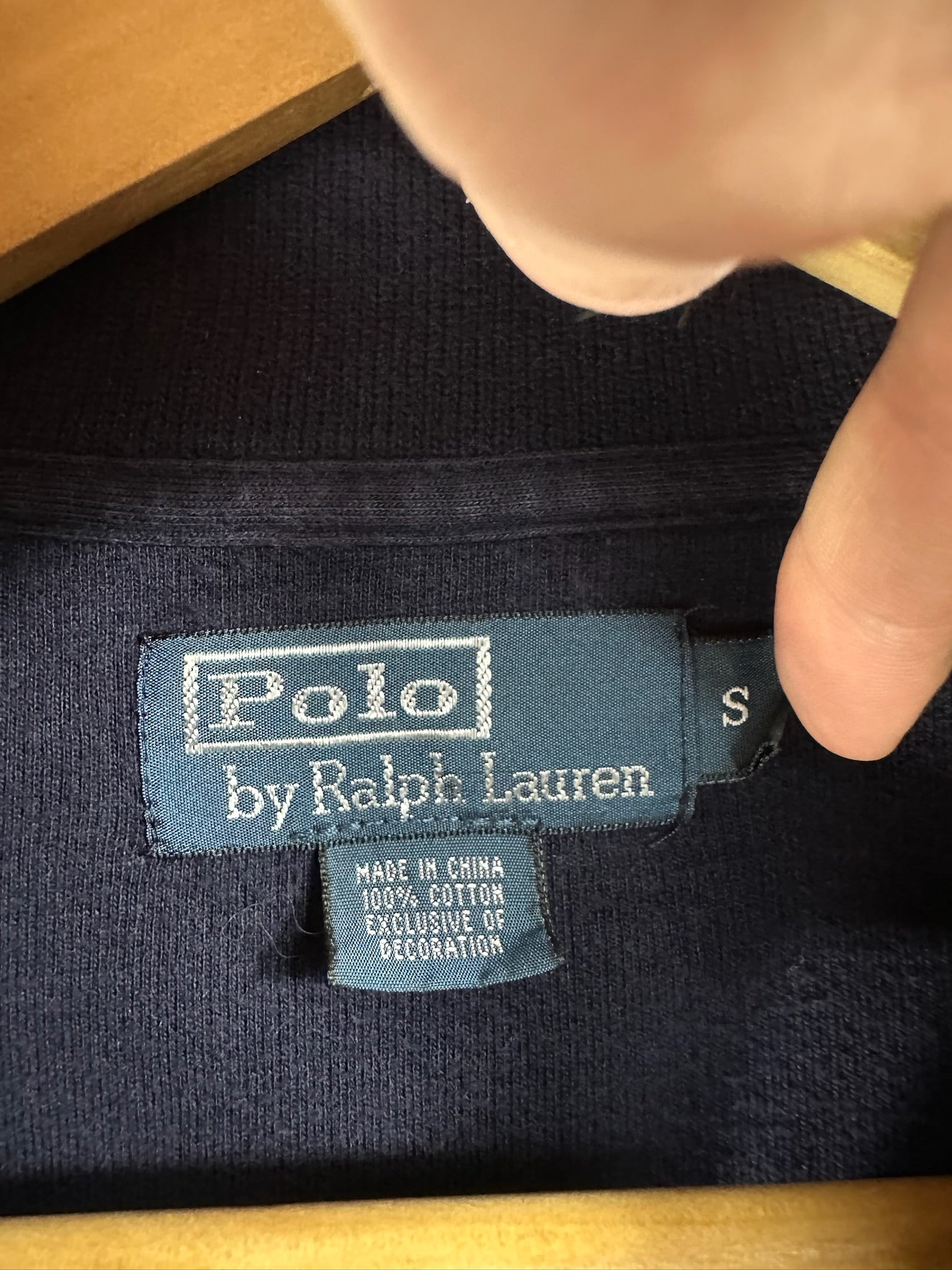 Pull zippé Ralph Lauren marine - Homme - Taille S