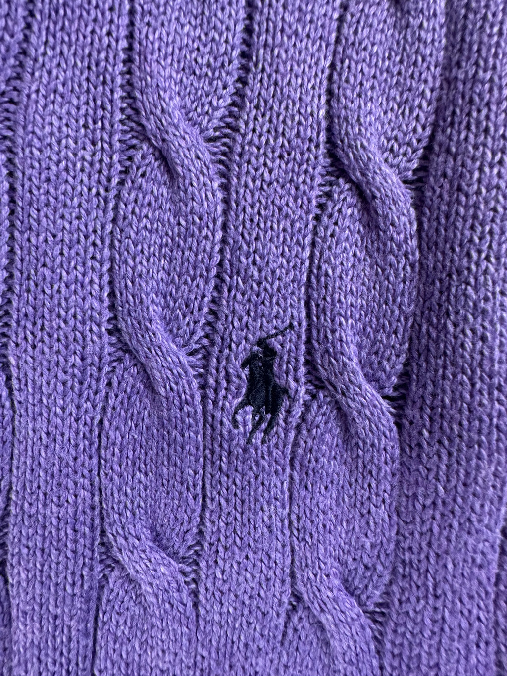 Pull zippé Ralph Lauren violet - Homme - Taille L