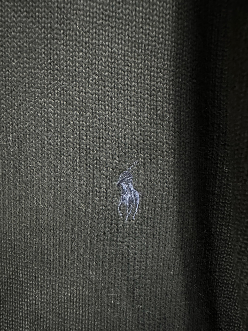 Pull zippé Ralph Lauren noir - Homme - Taille L