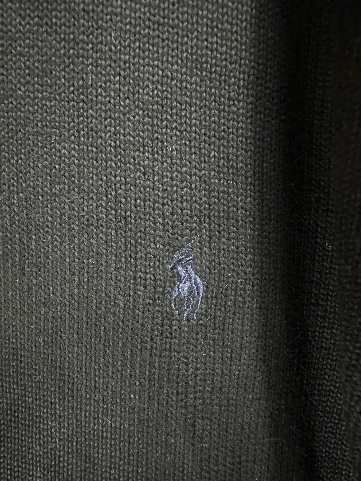 Pull zippé Ralph Lauren noir - Homme - Taille L