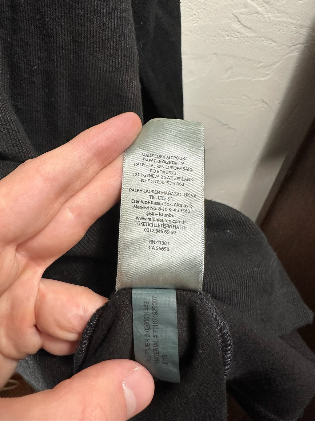 Pull zippé Ralph Lauren noir - Homme - Taille XXL