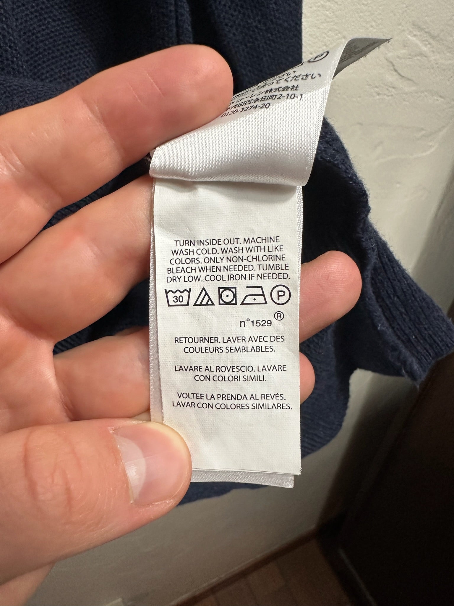 Pull zippé Ralph Lauren marine - Homme - Taille XL