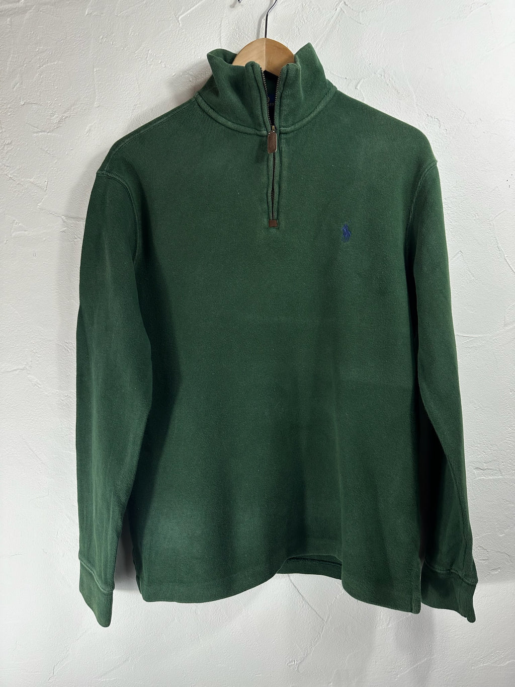 Pull zippé Ralph Lauren vert - Homme - Taille S