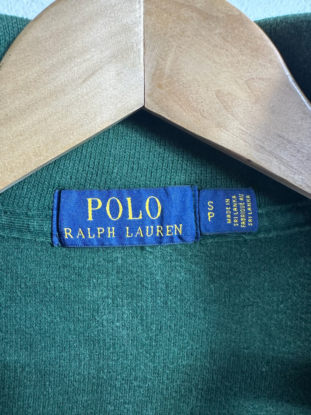 Pull zippé Ralph Lauren vert - Homme - Taille S