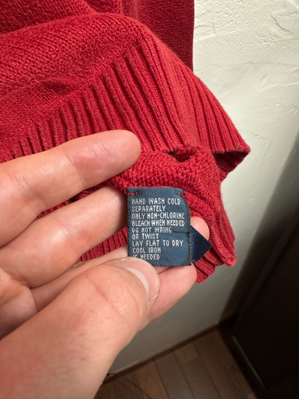 Pull zippé Ralph Lauren rouge - Homme - Taille XL