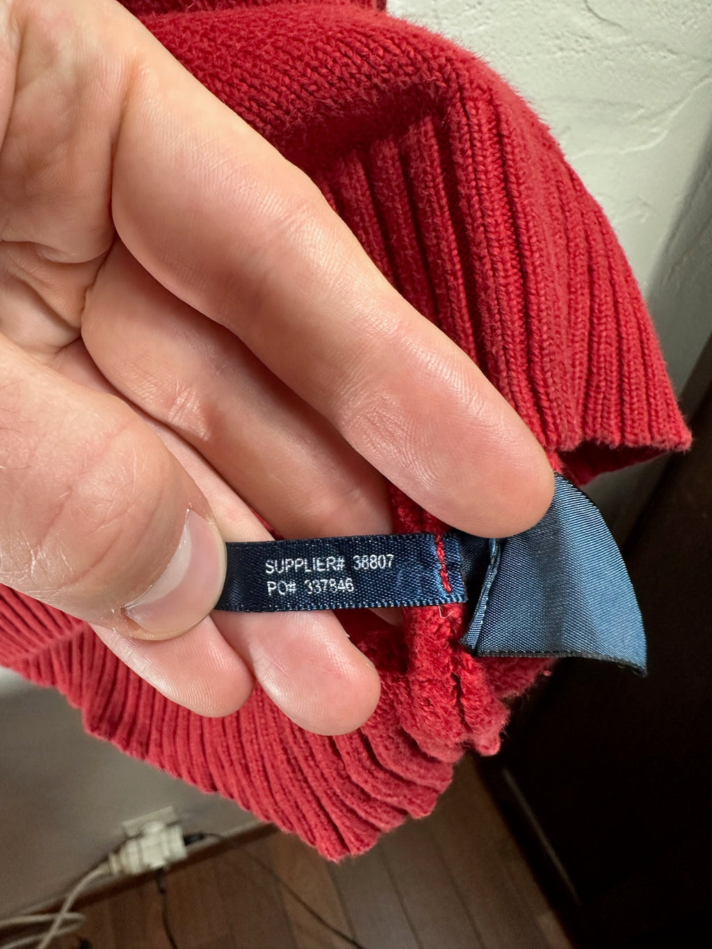 Pull zippé Ralph Lauren rouge - Homme - Taille XL