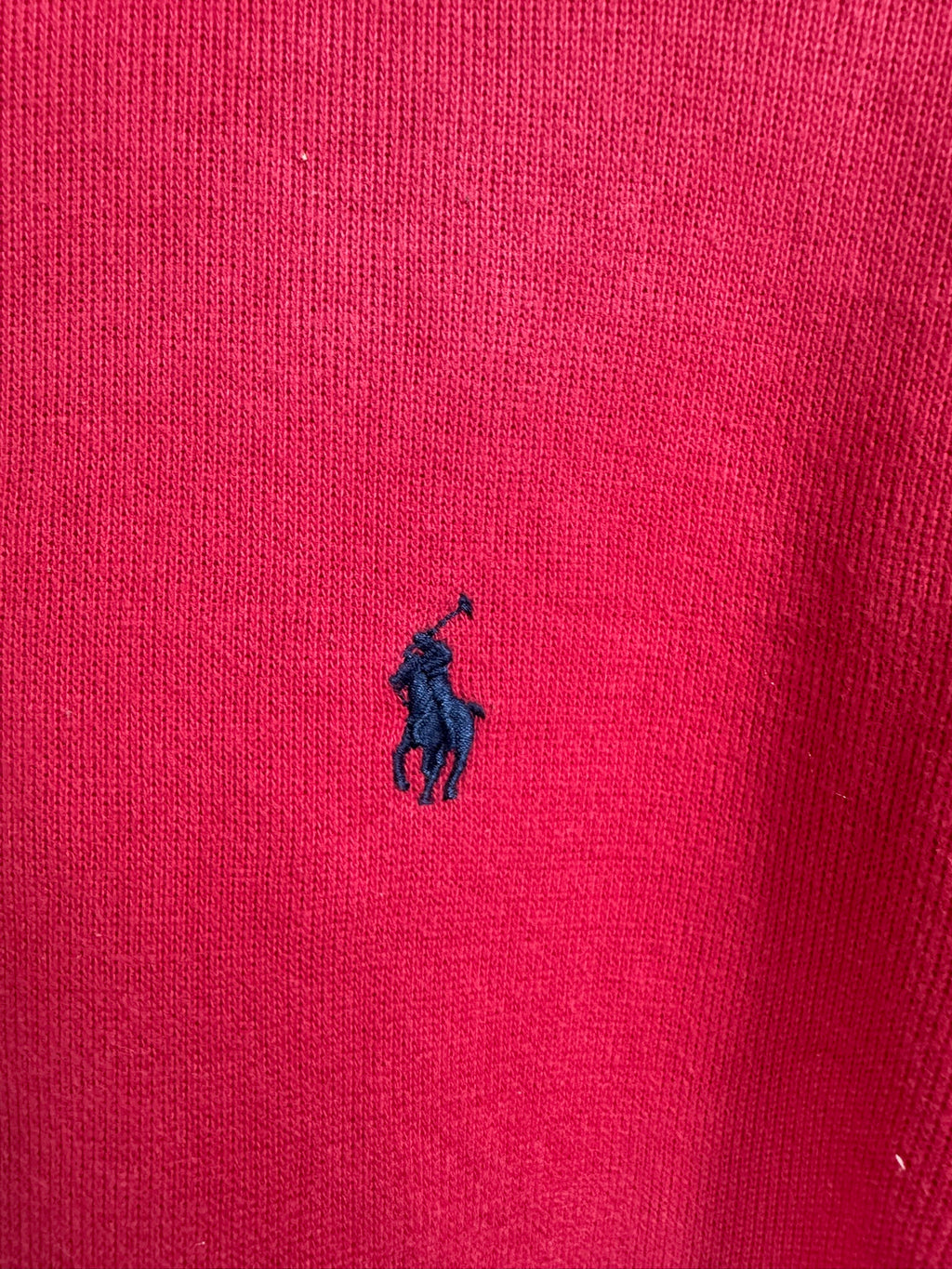 Pull zippé Ralph Lauren rouge - Homme - Taille S