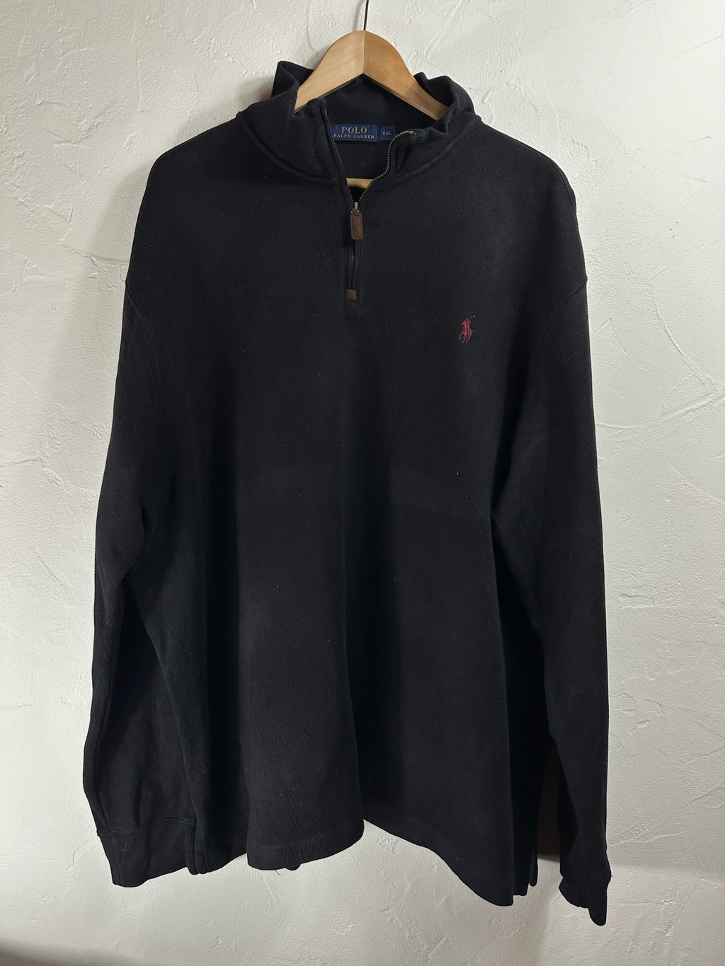 Pull zippé Ralph Lauren noir - Homme - Taille XXL