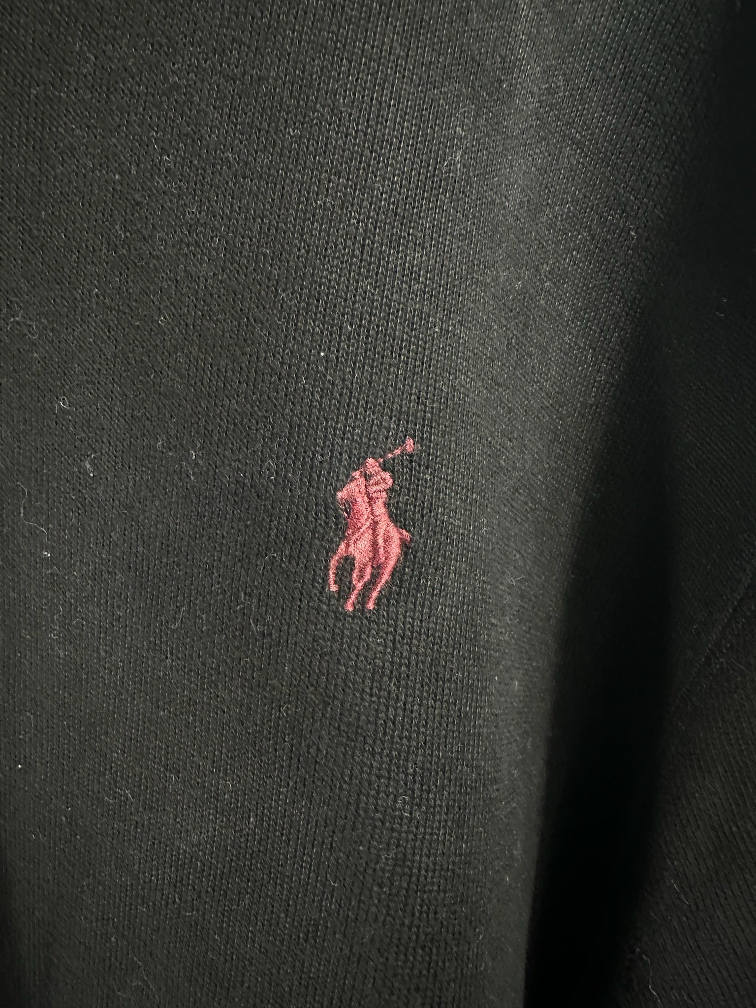 Pull zippé Ralph Lauren noir - Homme - Taille XXL