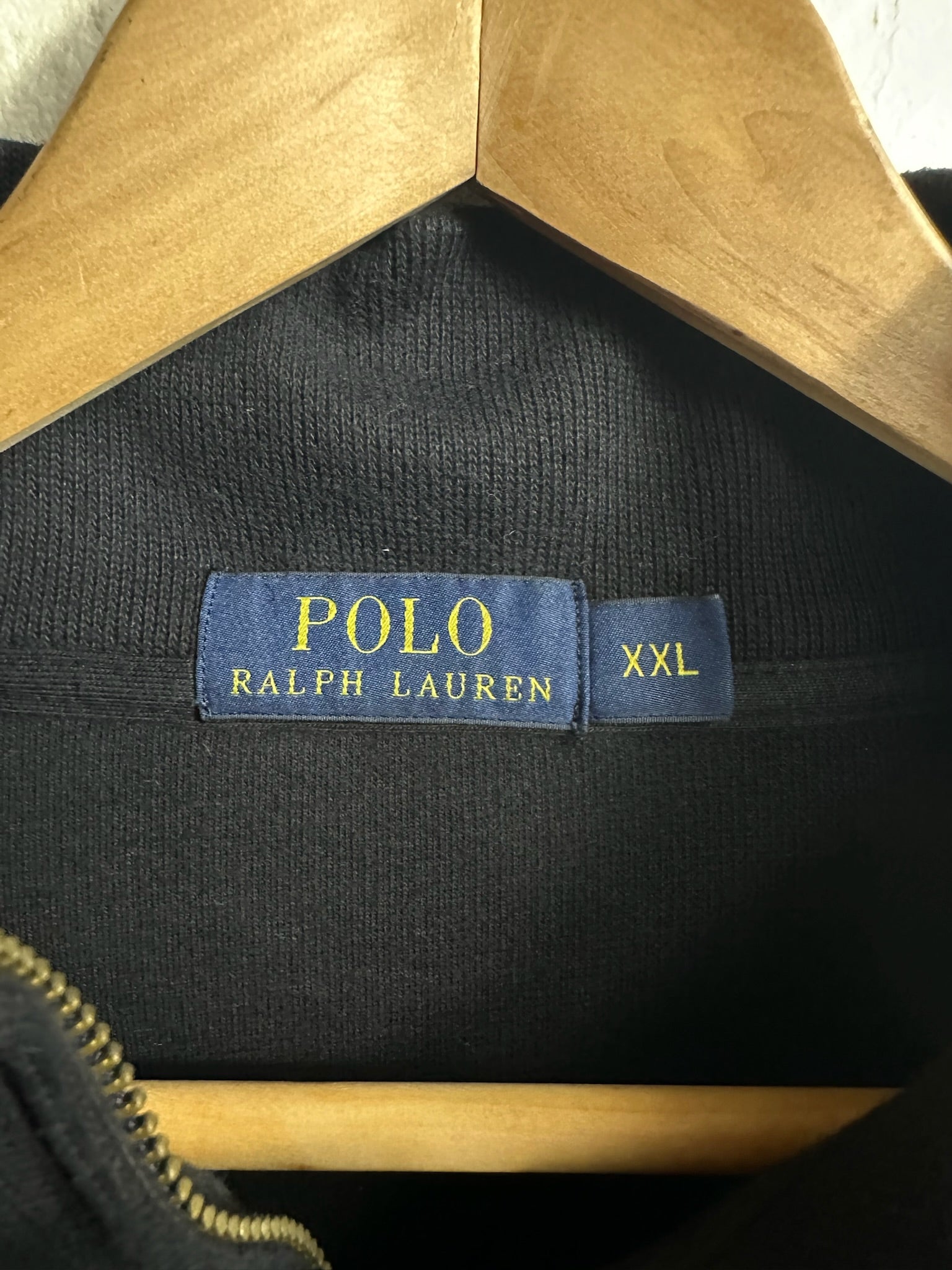 Pull zippé Ralph Lauren noir - Homme - Taille XXL