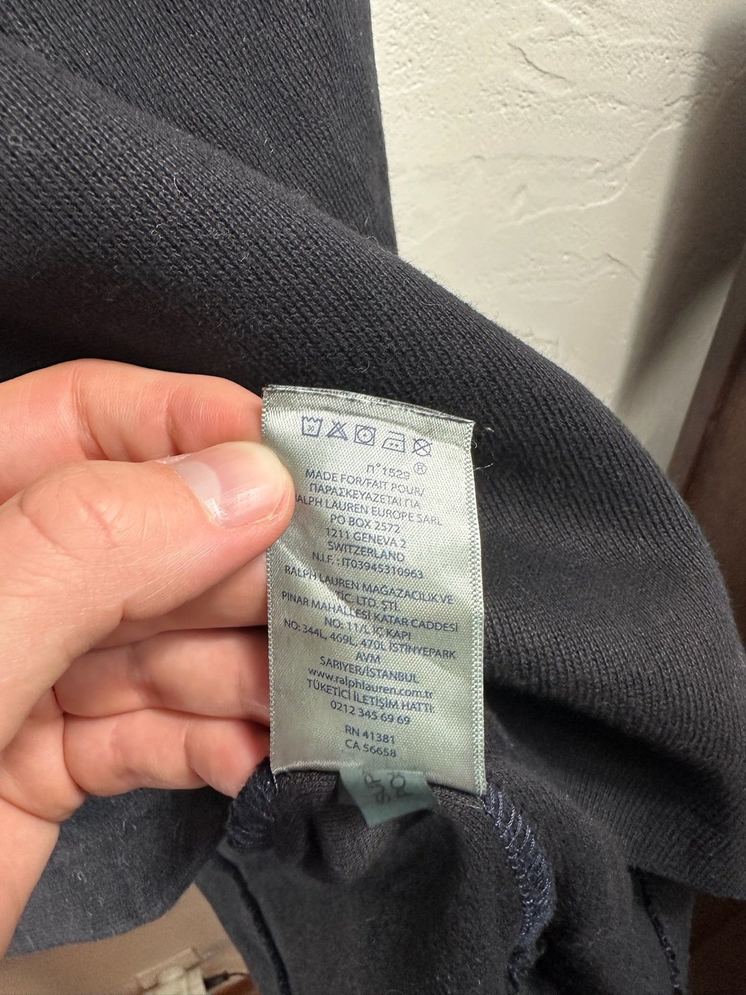 Pull zippé Ralph Lauren noir - Homme - Taille XXL