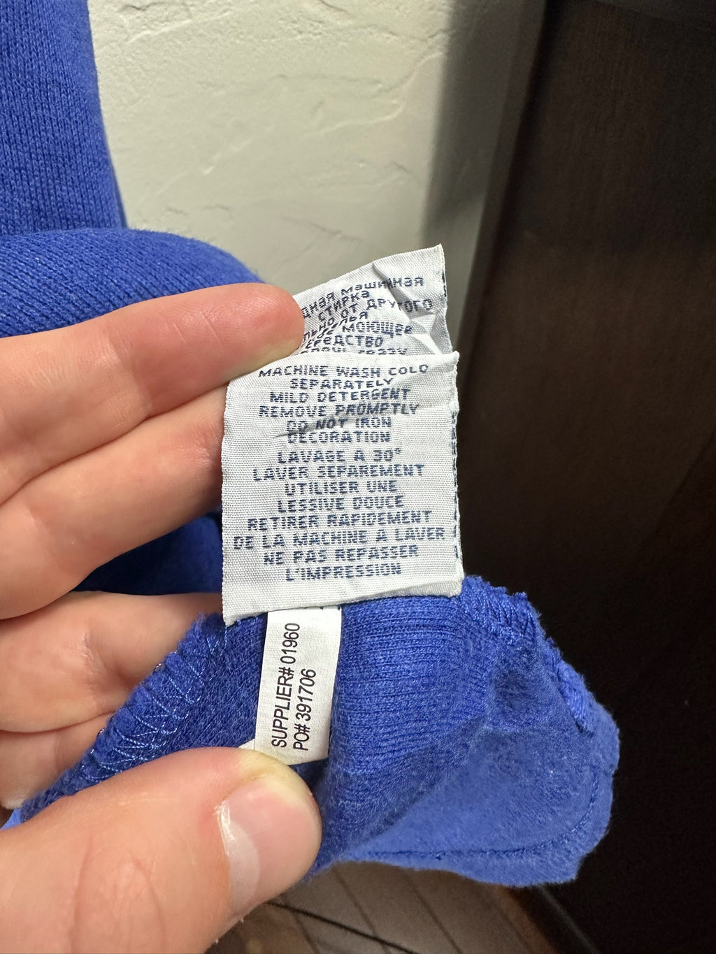 Pull zippé Ralph Lauren bleu - Homme - Taille XXL