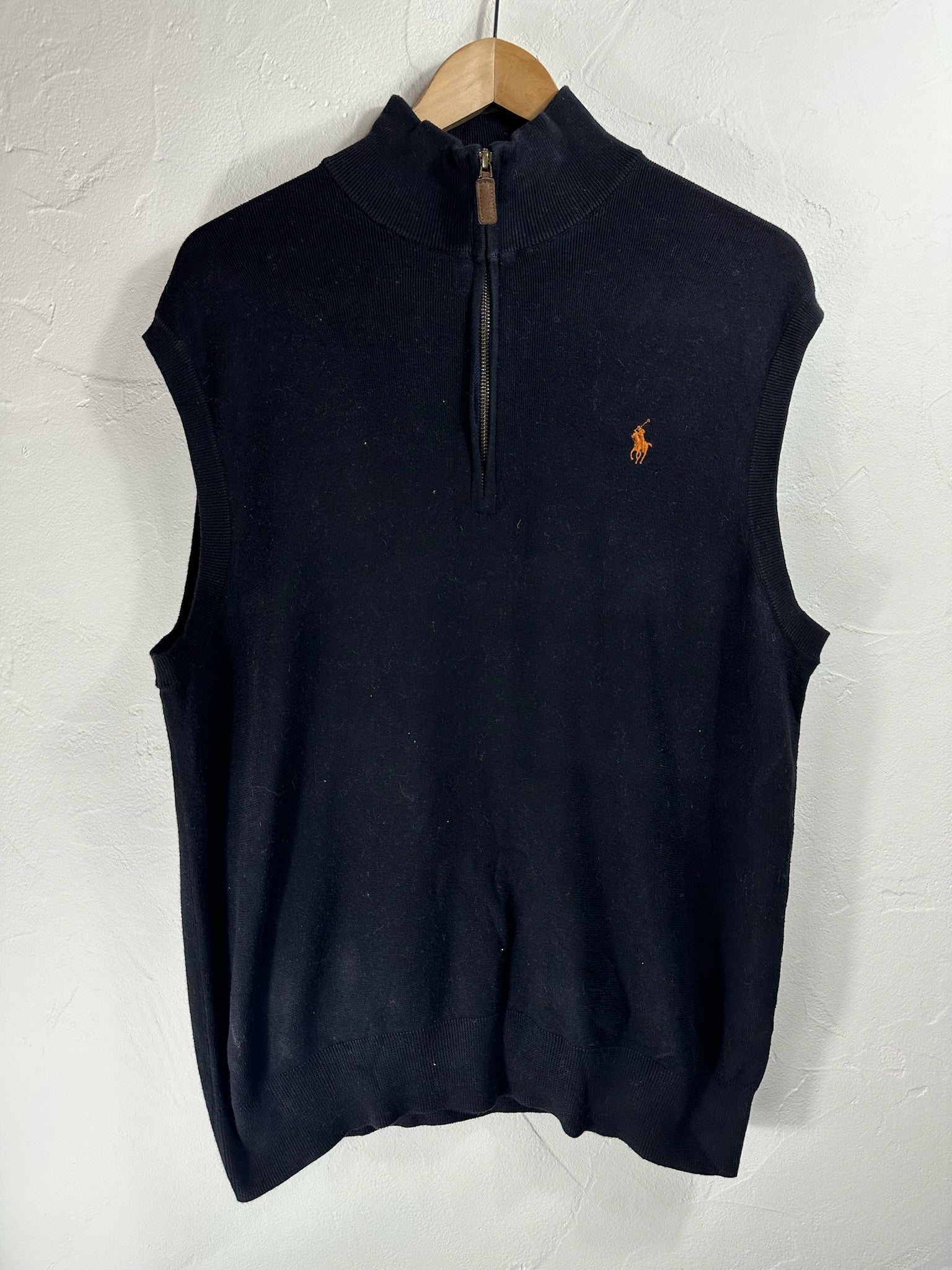 Pull zippé Ralph Lauren noir - Homme - Taille M