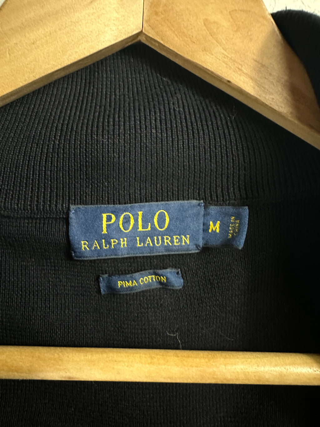 Pull zippé Ralph Lauren noir - Homme - Taille M
