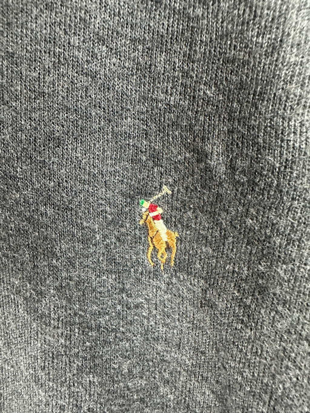 Pull zippé Ralph Lauren gris - Homme - Taille L