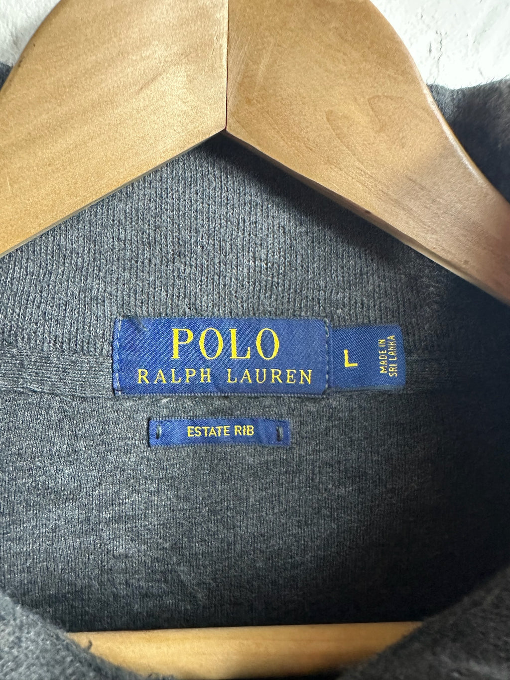 Pull zippé Ralph Lauren gris - Homme - Taille L