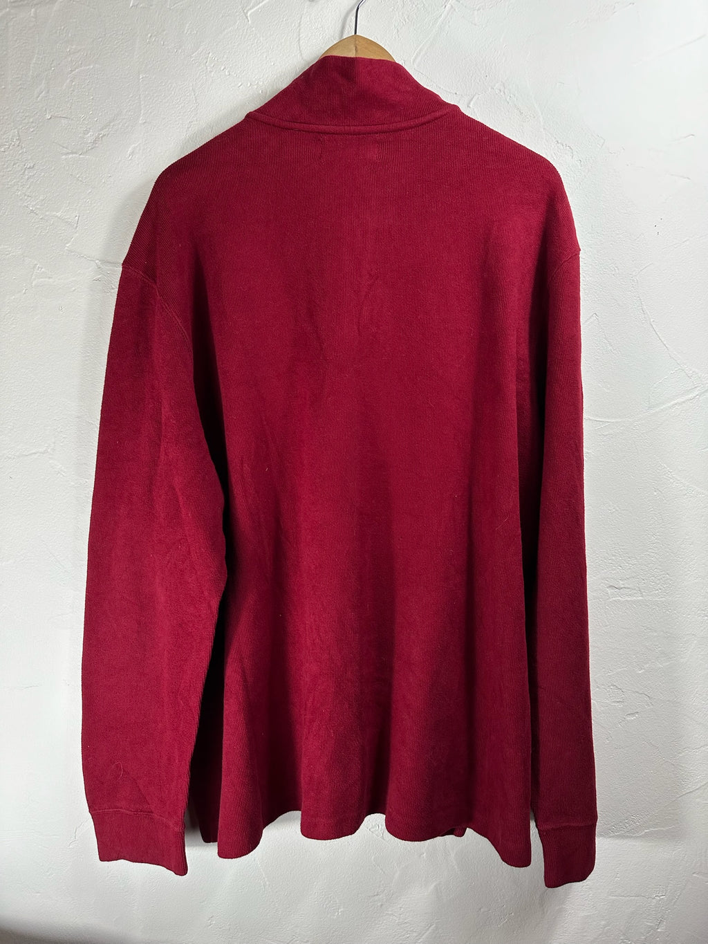 Pull zippé Ralph Lauren rouge - Homme - Taille XXL