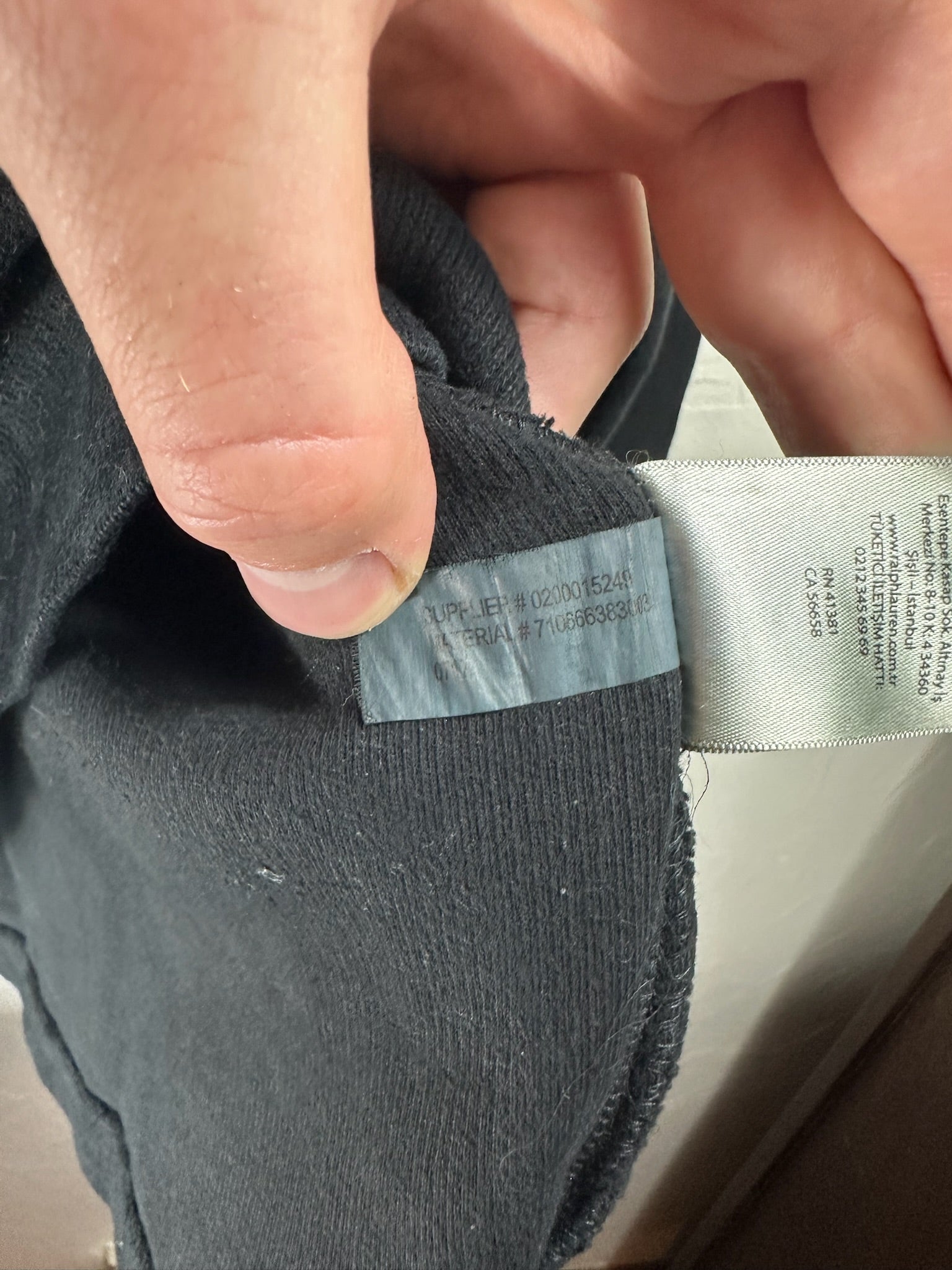 Pull zippé Ralph Lauren noir - Homme - Taille M