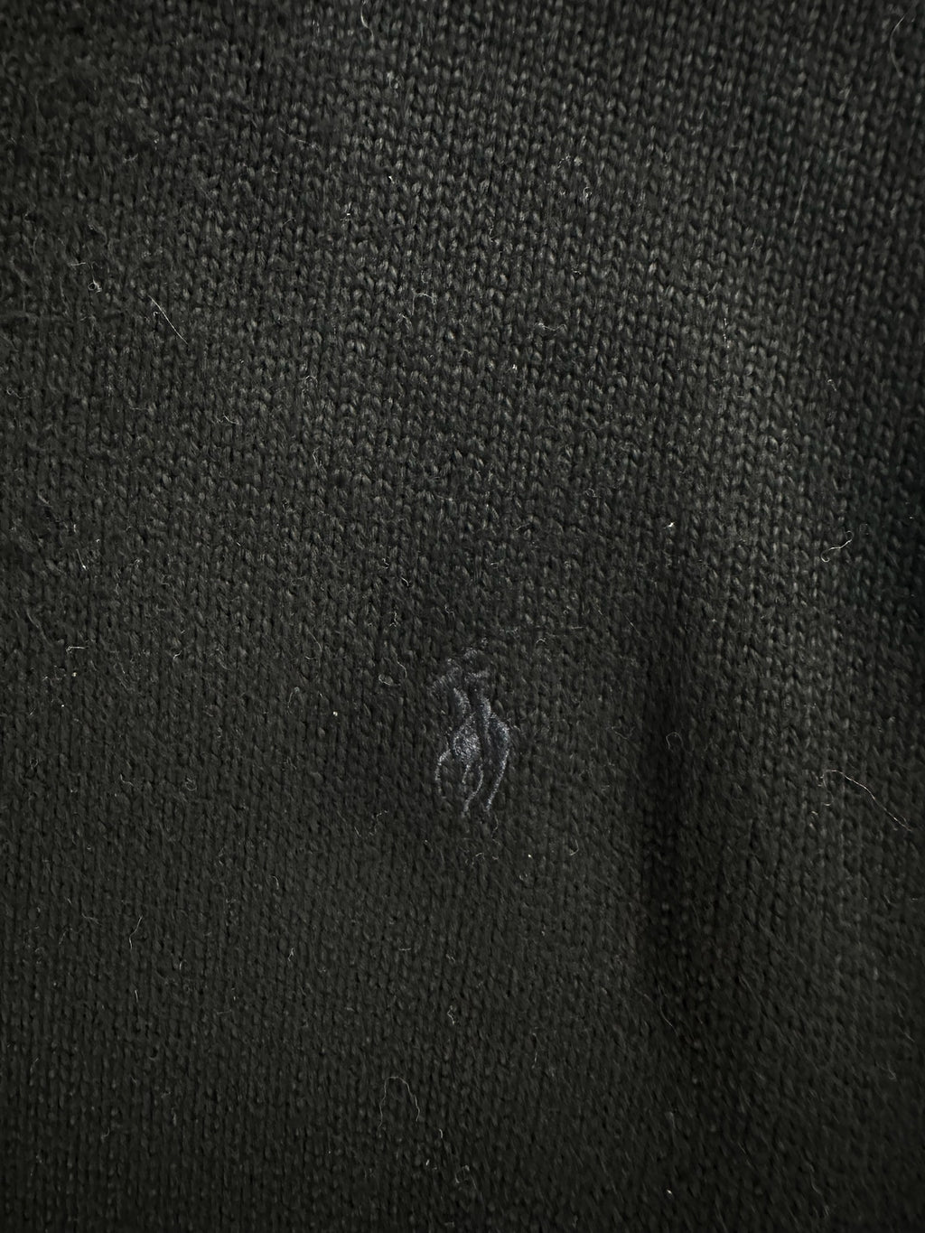 Pull zippé Ralph Lauren noir - Homme - Taille XL