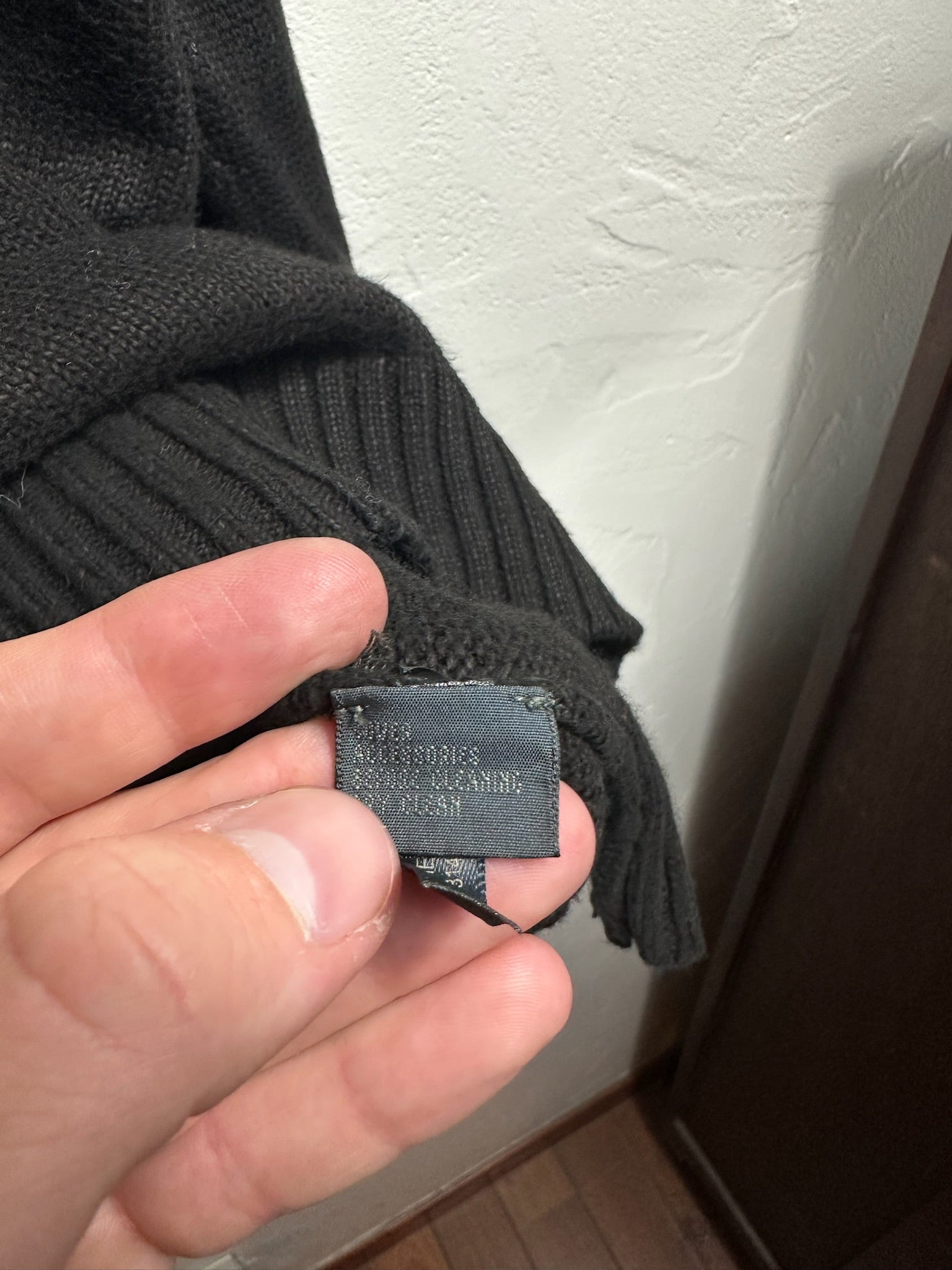 Pull zippé Ralph Lauren noir - Homme - Taille XL