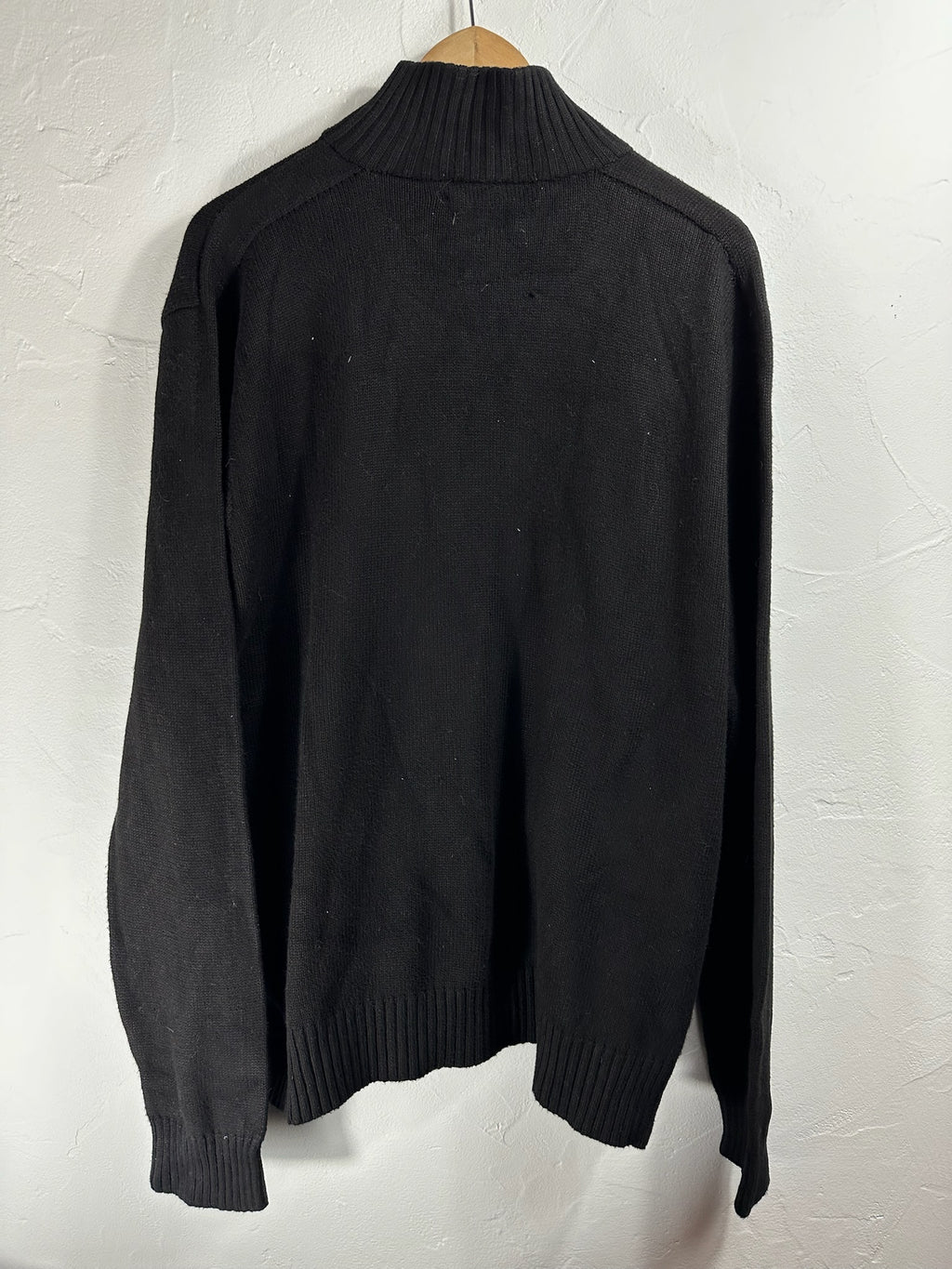 Pull zippé Ralph Lauren noir - Homme - Taille XL