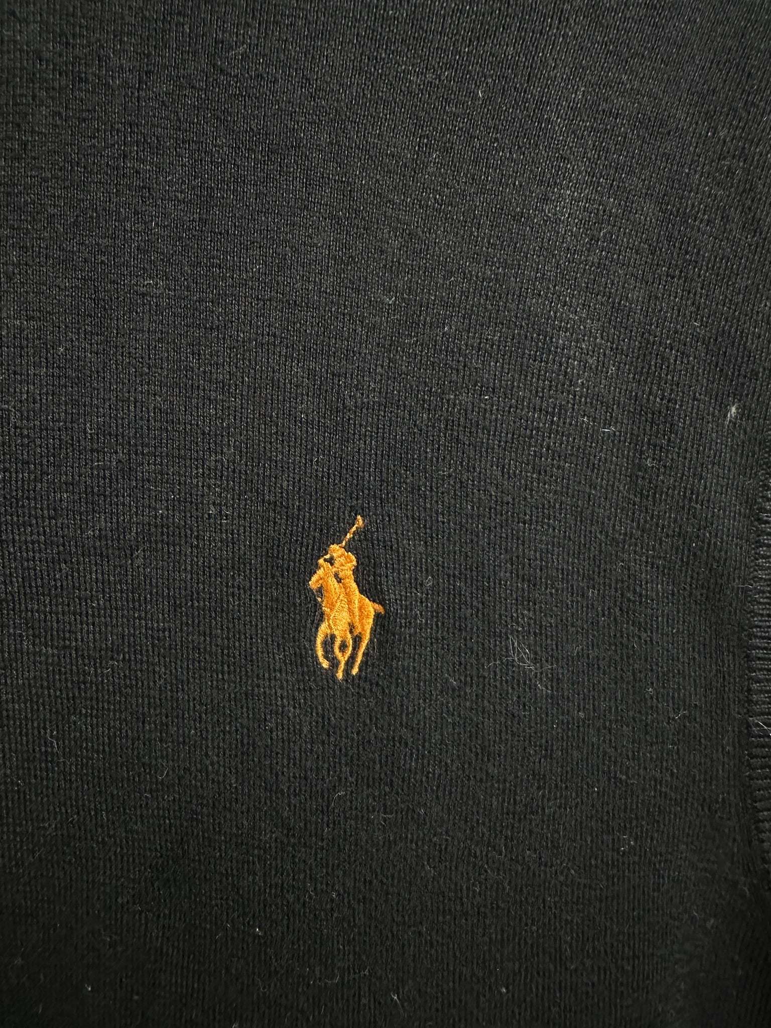 Pull zippé Ralph Lauren noir - Homme - Taille L
