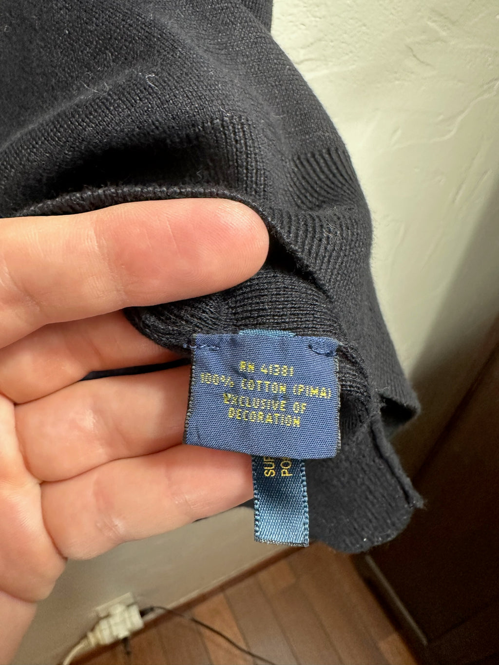 Pull zippé Ralph Lauren noir - Homme - Taille L